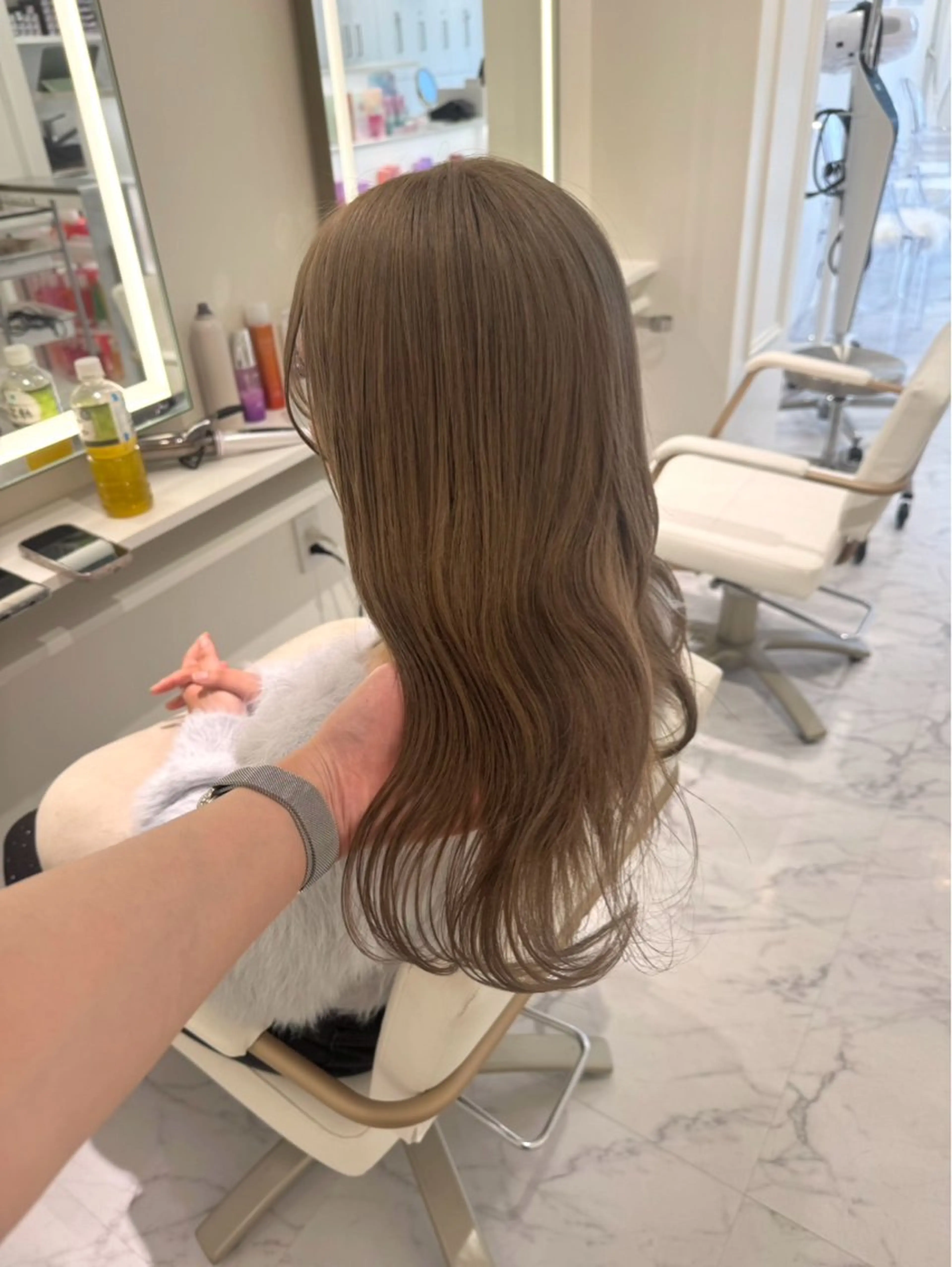 ロング カラー ヘアカラー ParveMix🍀 藤原愛未のヘアスタイル