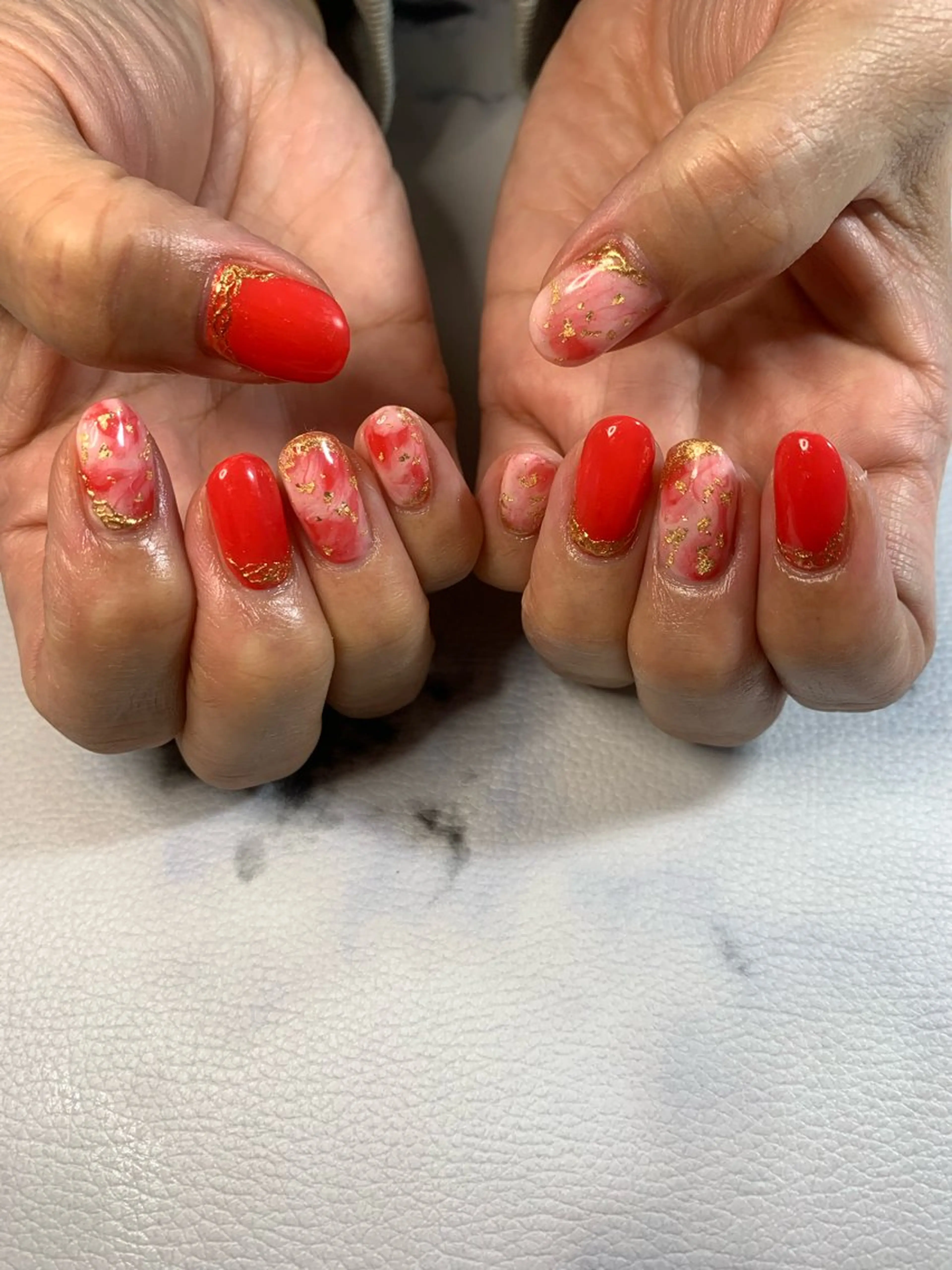 ネイル 大理石ネイル(マーブル) 北川 恭子のネイルデザイン