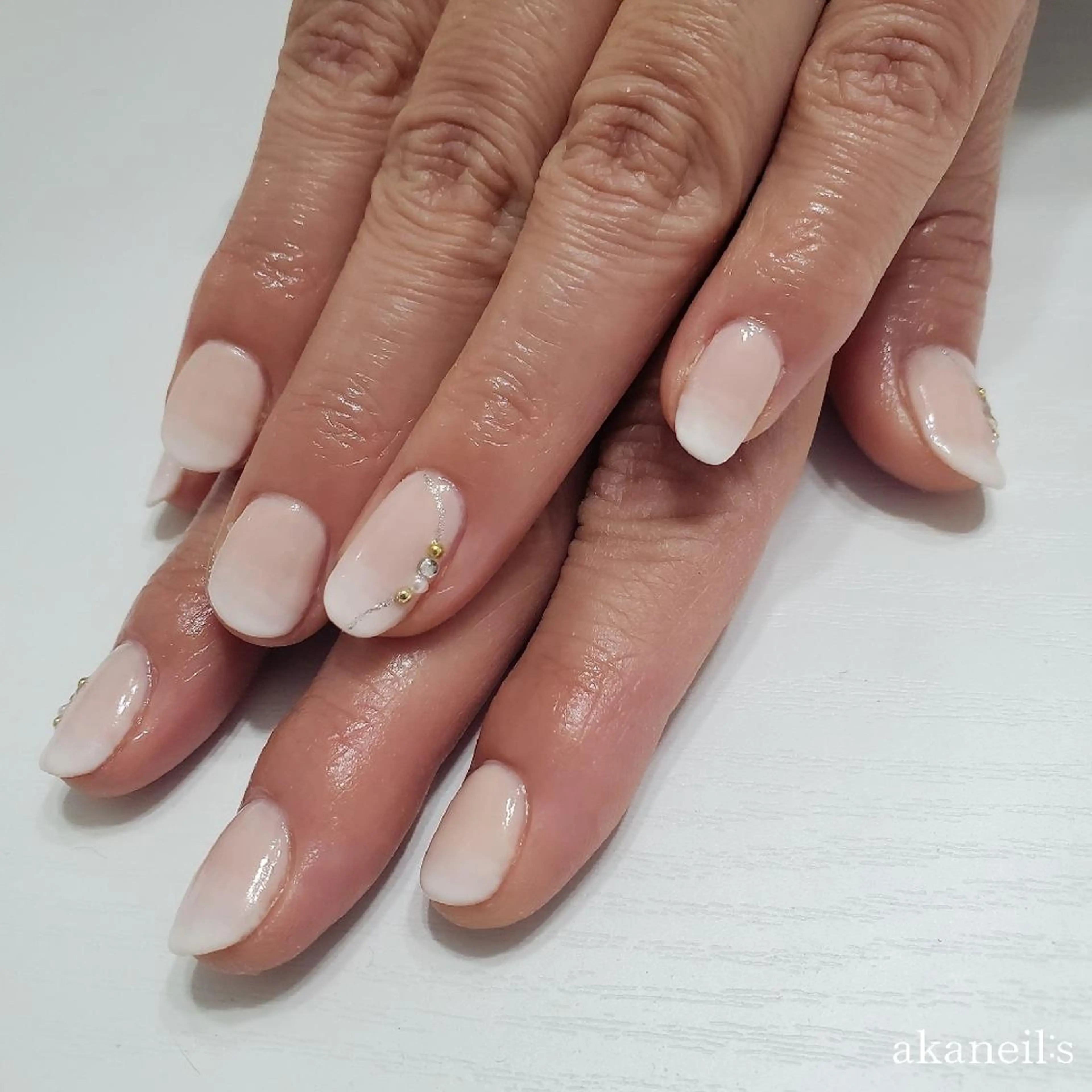 ネイル 入学式 オフィスネイル ブライダルネイル 【akaneils】 アカネのネイルデザイン