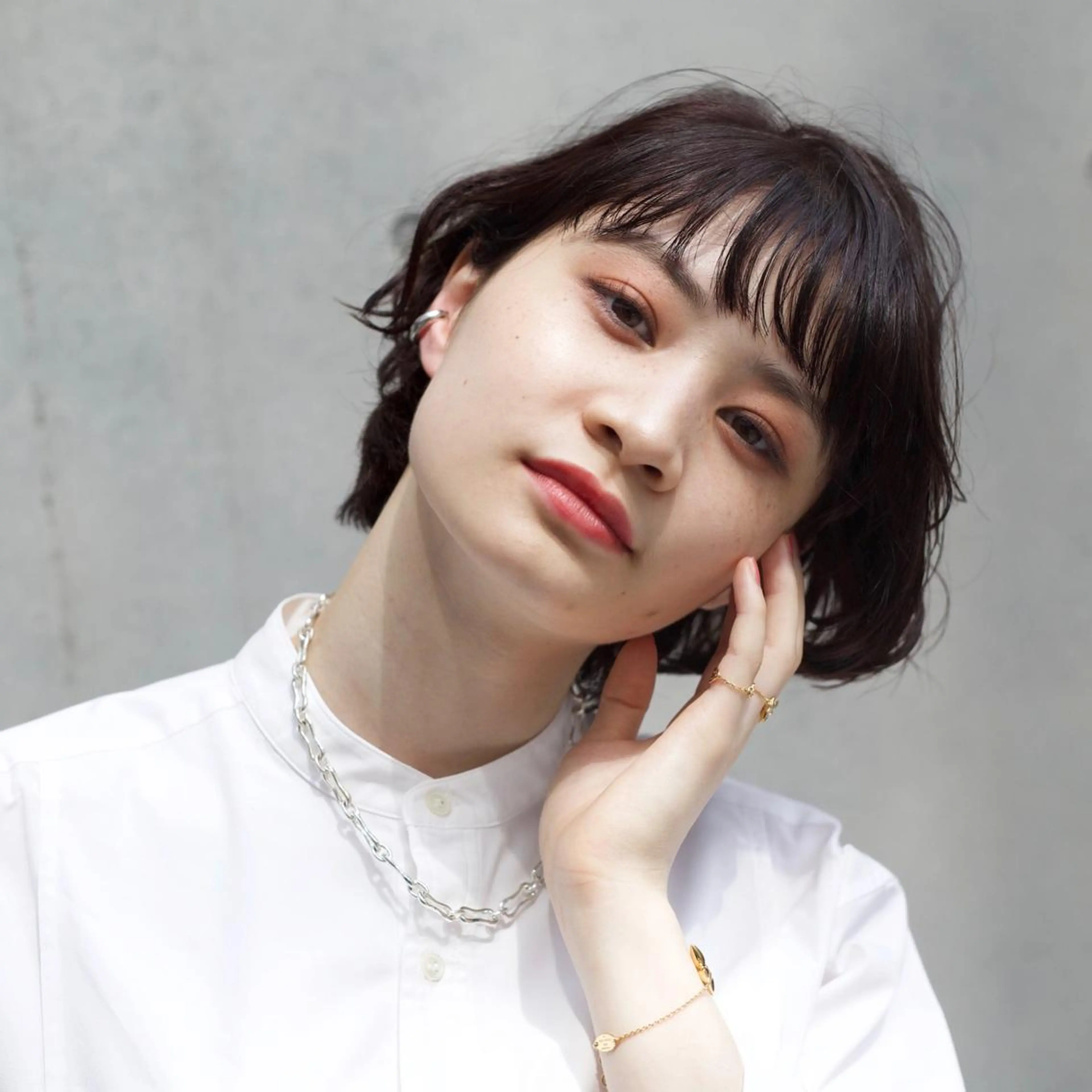 ショート ボブ/ショート/縮毛 /レイヤー/内山翔太のヘアスタイル