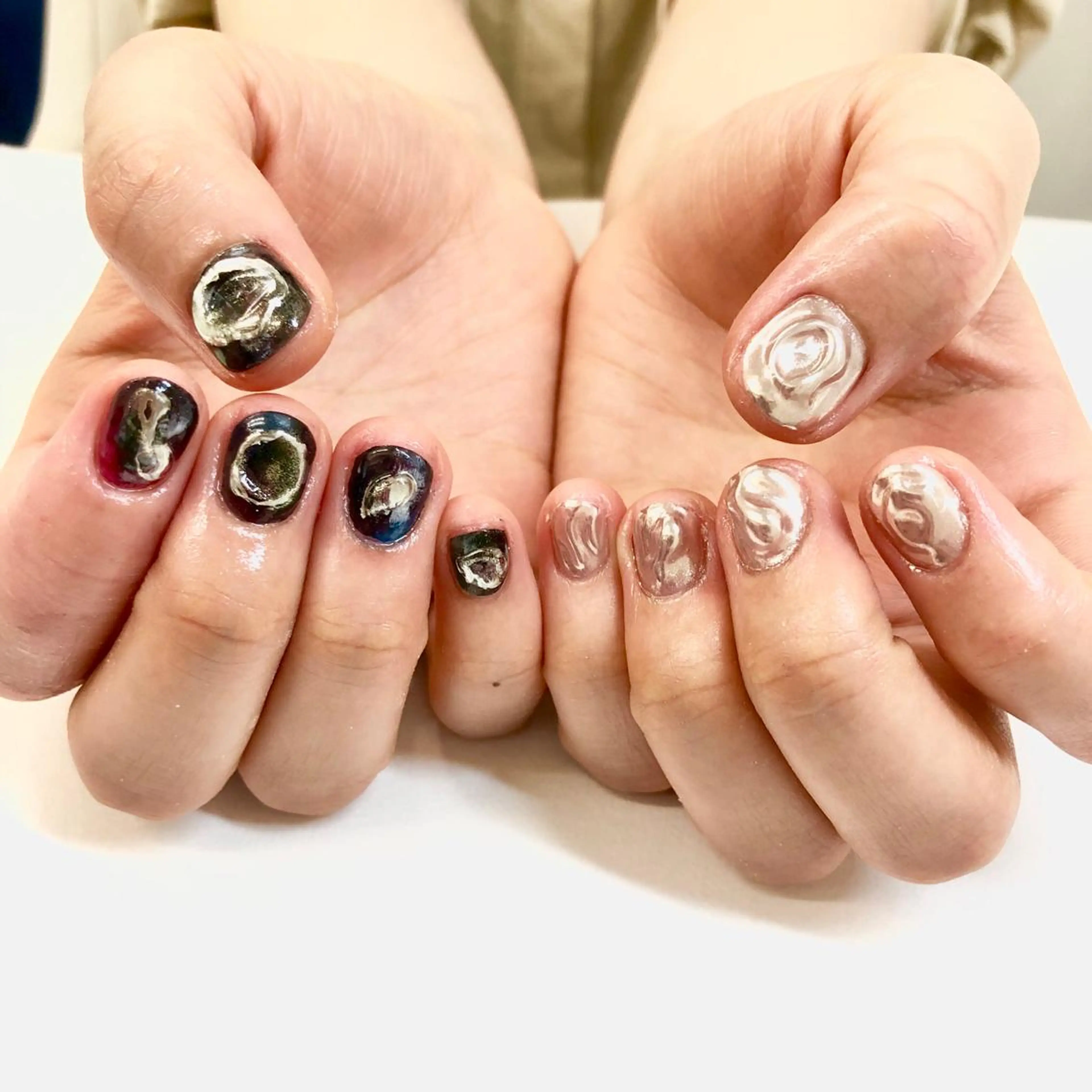 ネイル ニュアンスネイル ハンドネイル フットネイル Minami 🍓のネイルデザイン