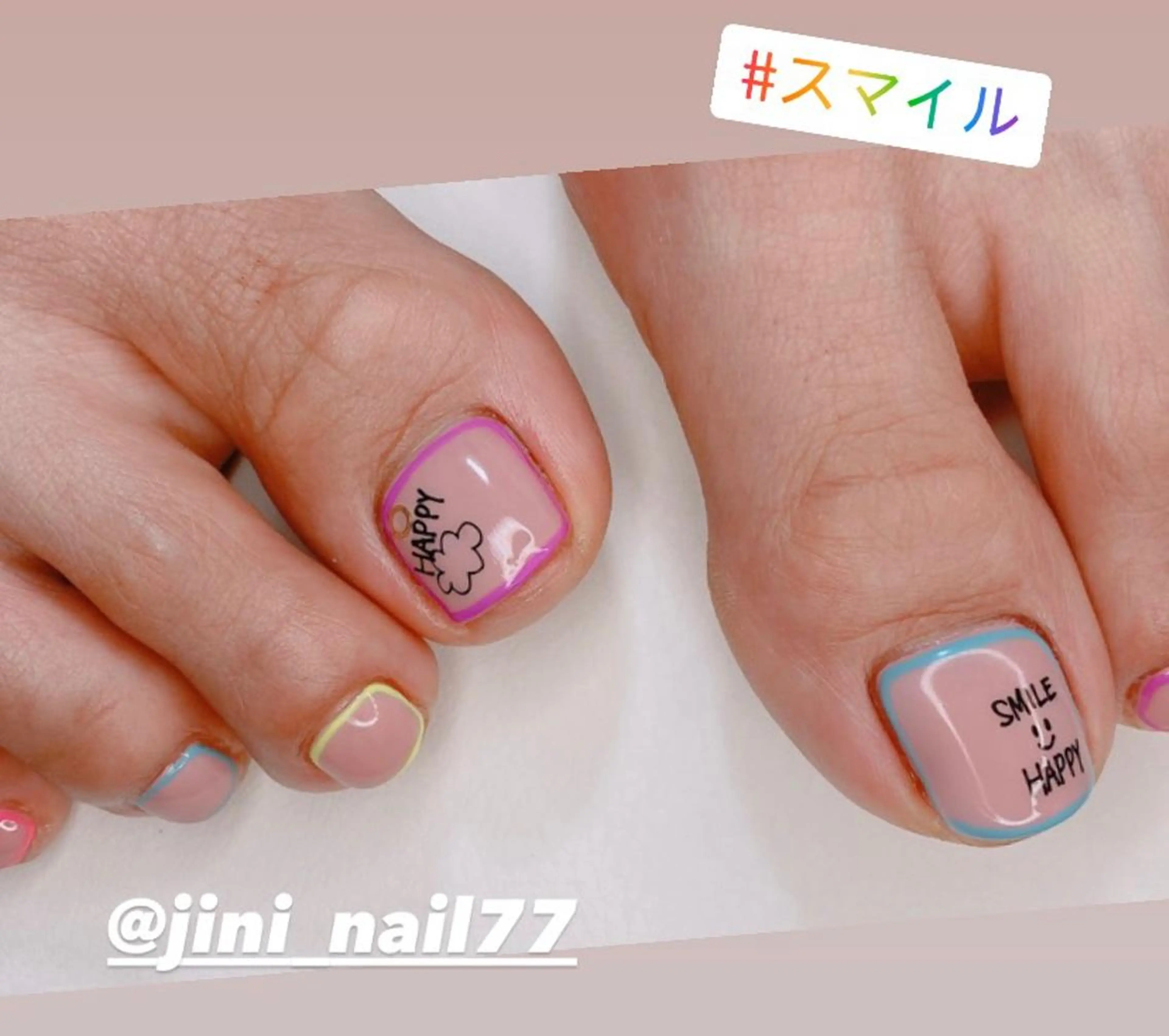ネイル フットネイル JINI NAIL所属・ジニ ネイルのネイルデザイン