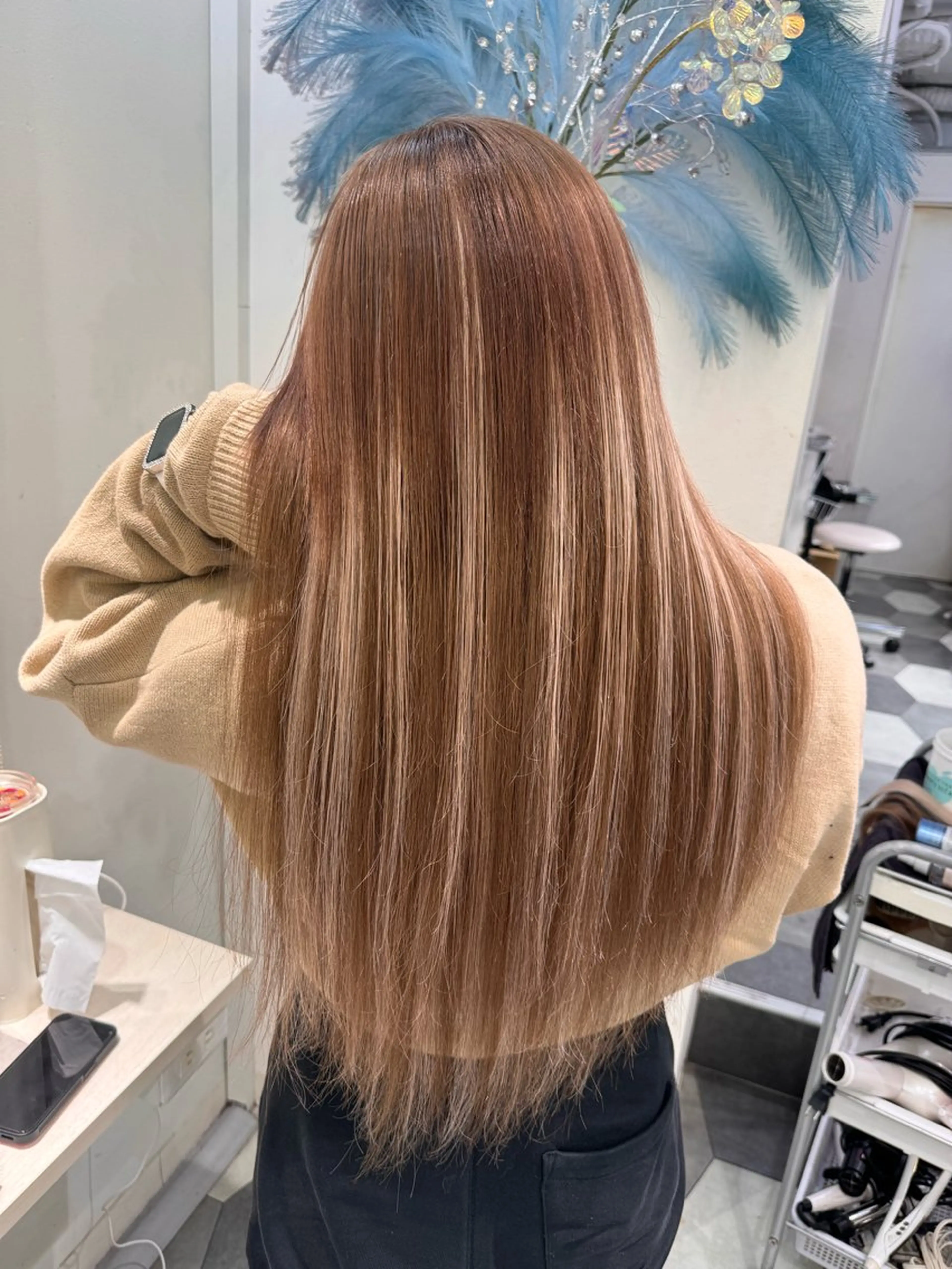 ロング カラー ブリーチ Lapis 池袋店所属・MASHIRO 🩵Lapis池袋店のヘアスタイル