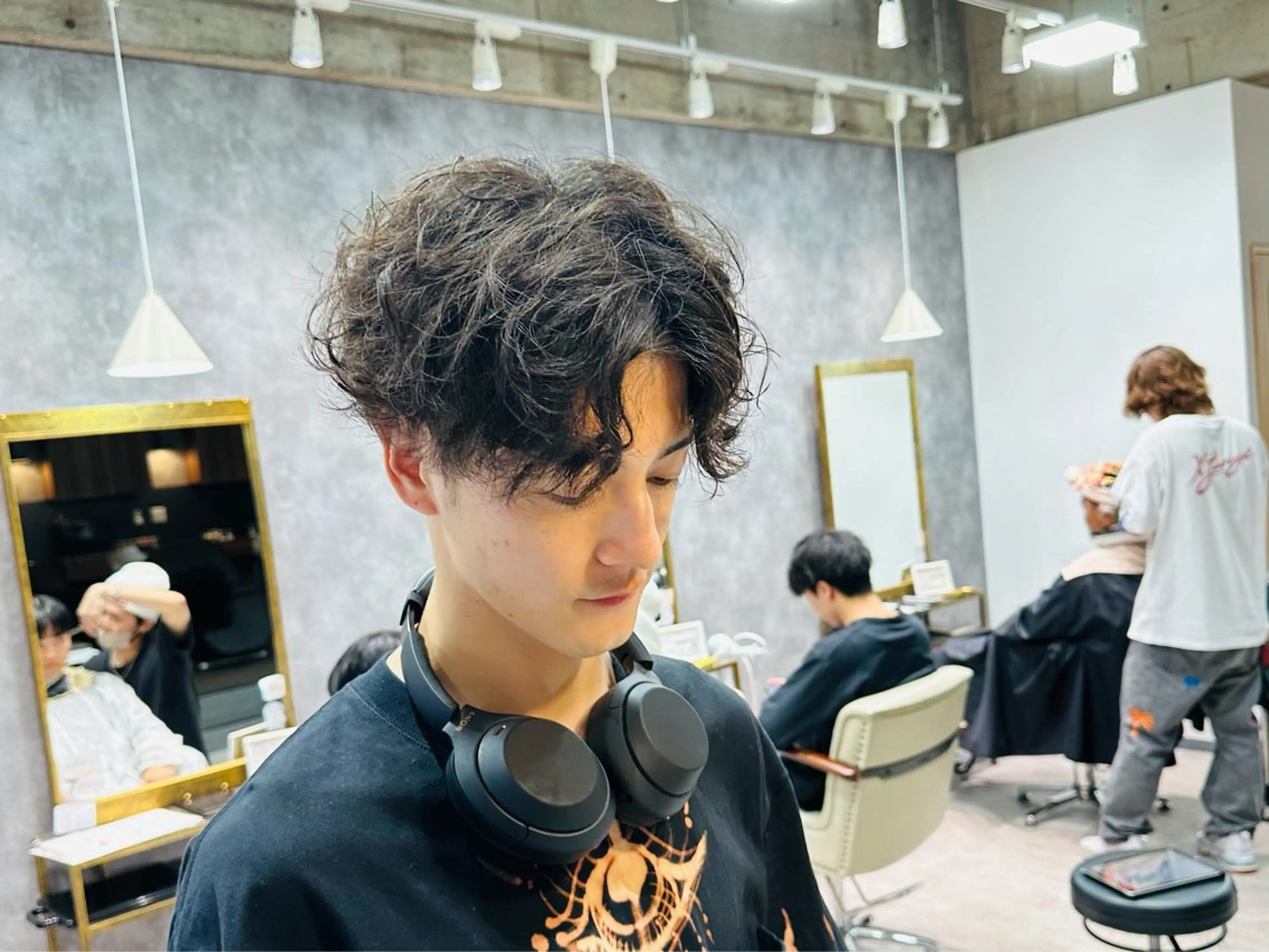 パーマ メンズ 井川 哲也のヘアスタイル