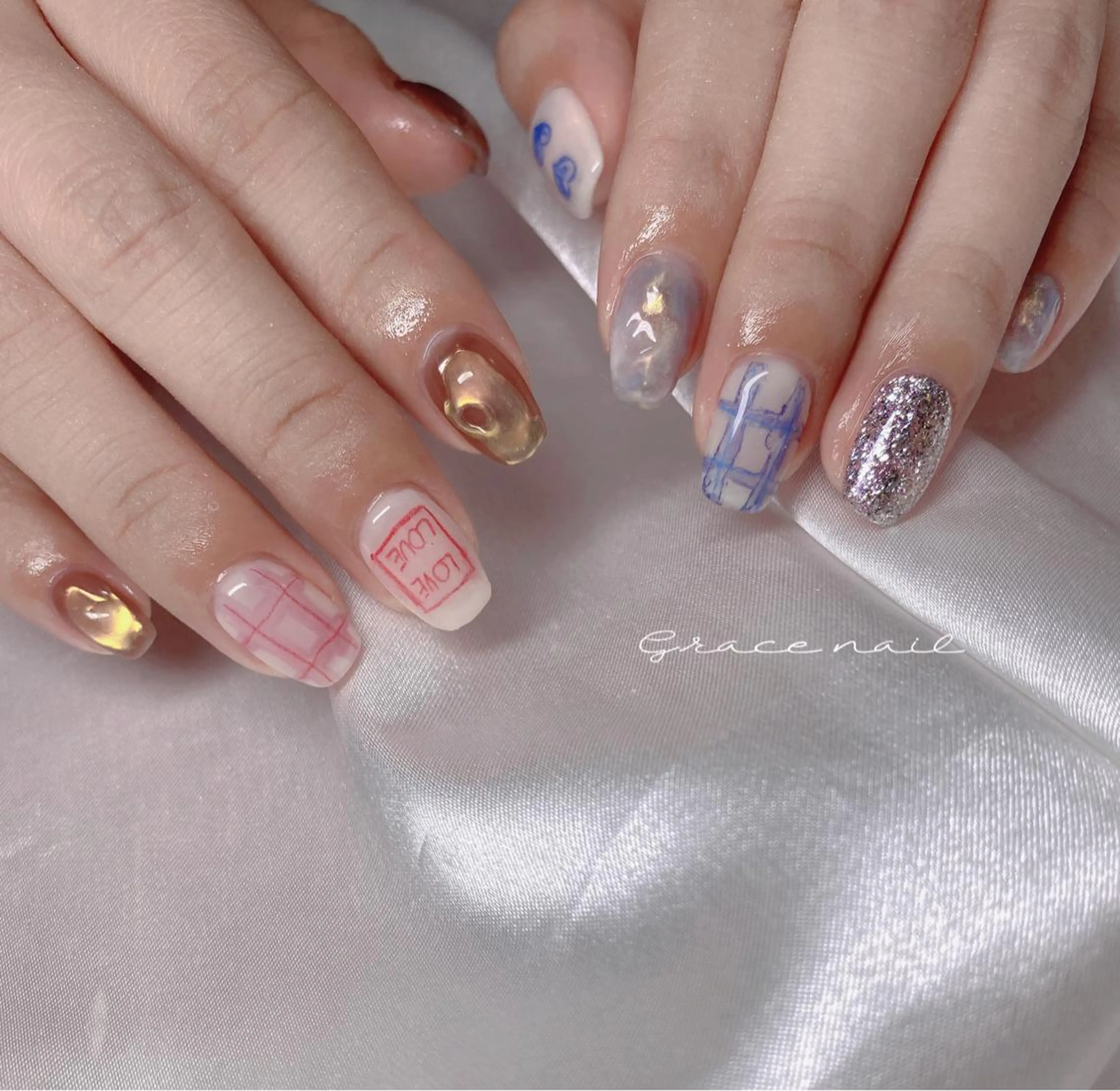 ネイル ハンドネイル ☆*｡Grace Nail｡*☆のネイルデザイン