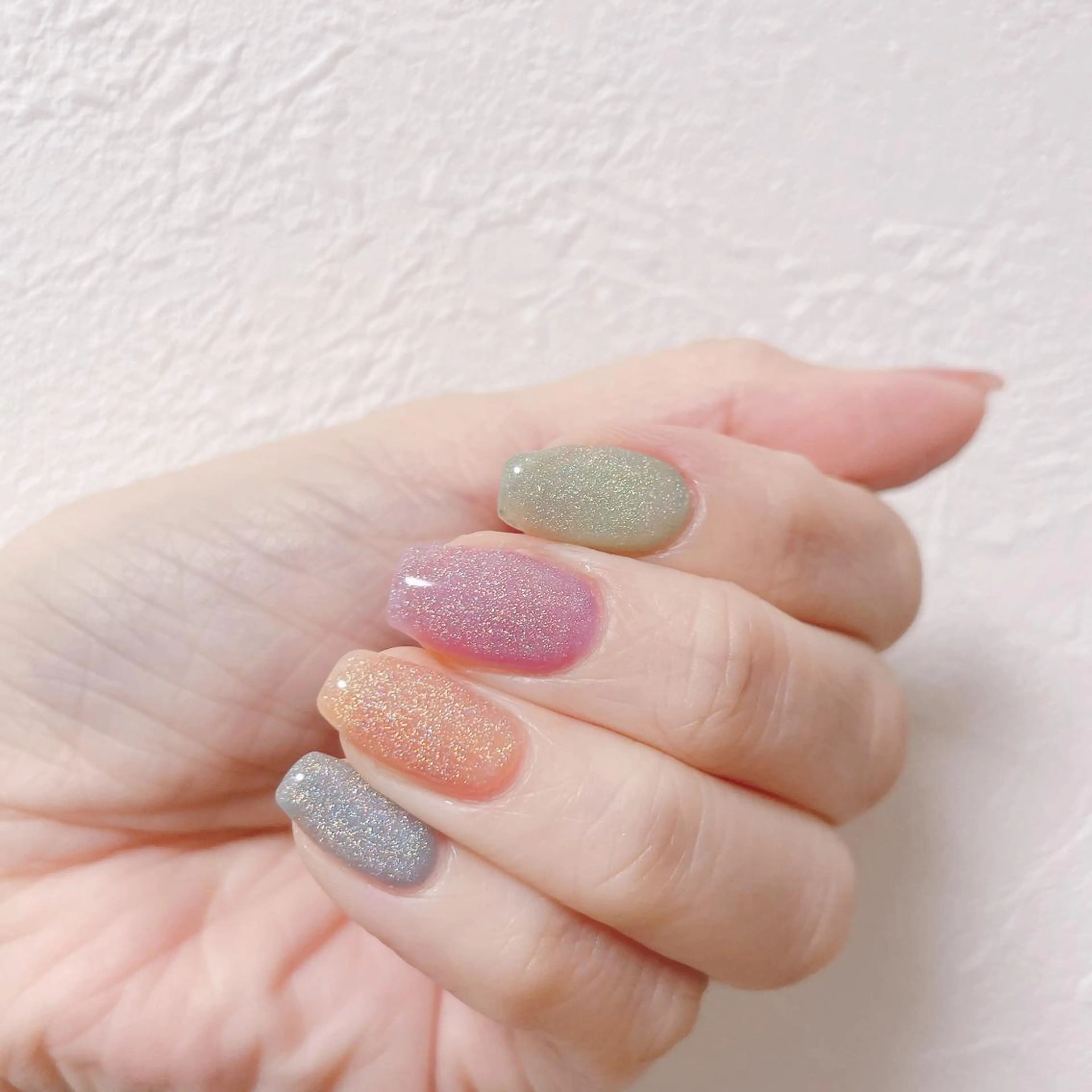 ネイル キラキラネイル マグネットネイル ハンドネイル CHIARA nailsのネイルデザイン