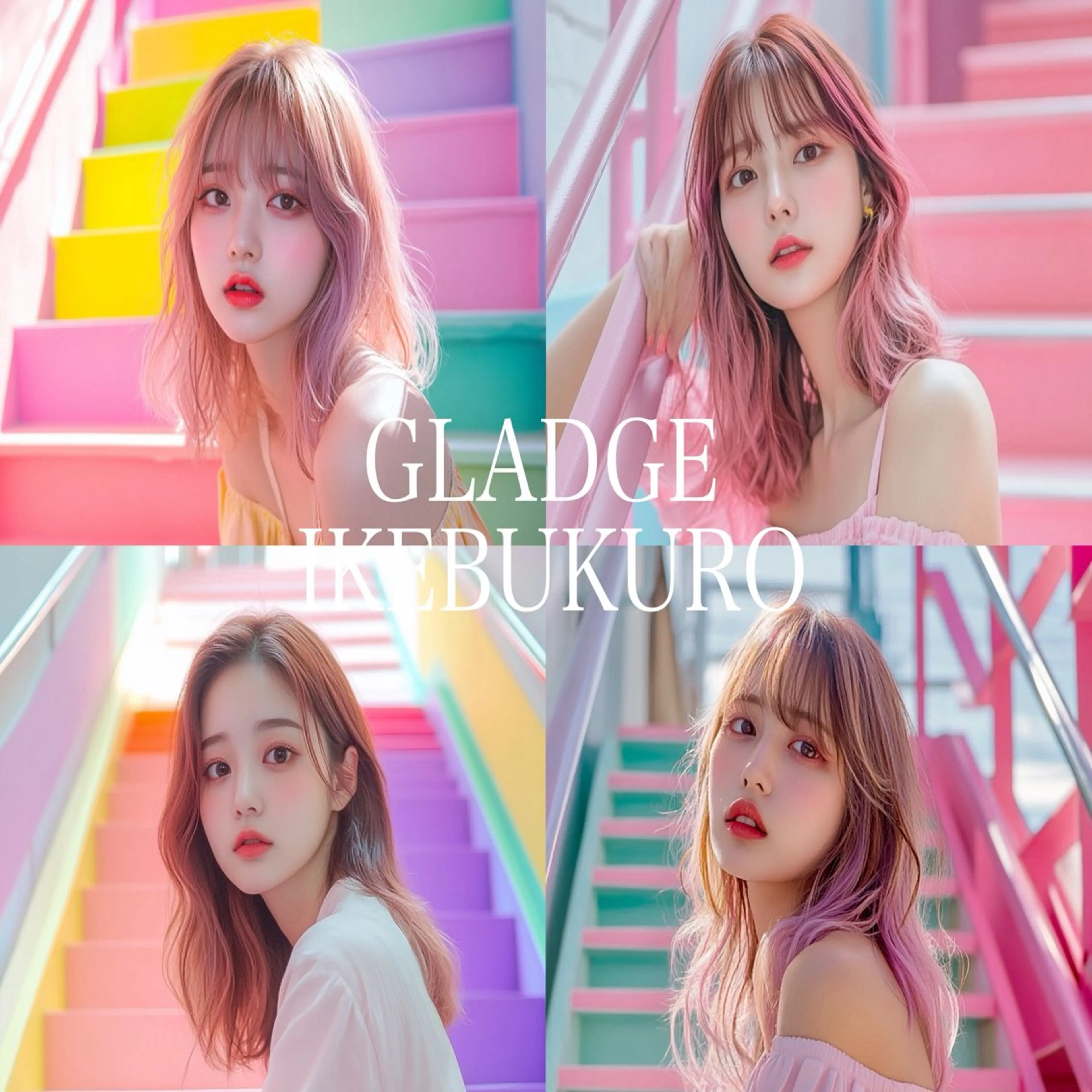 ロング 池袋/ダブルカラー GLADGE🩵のヘアスタイル