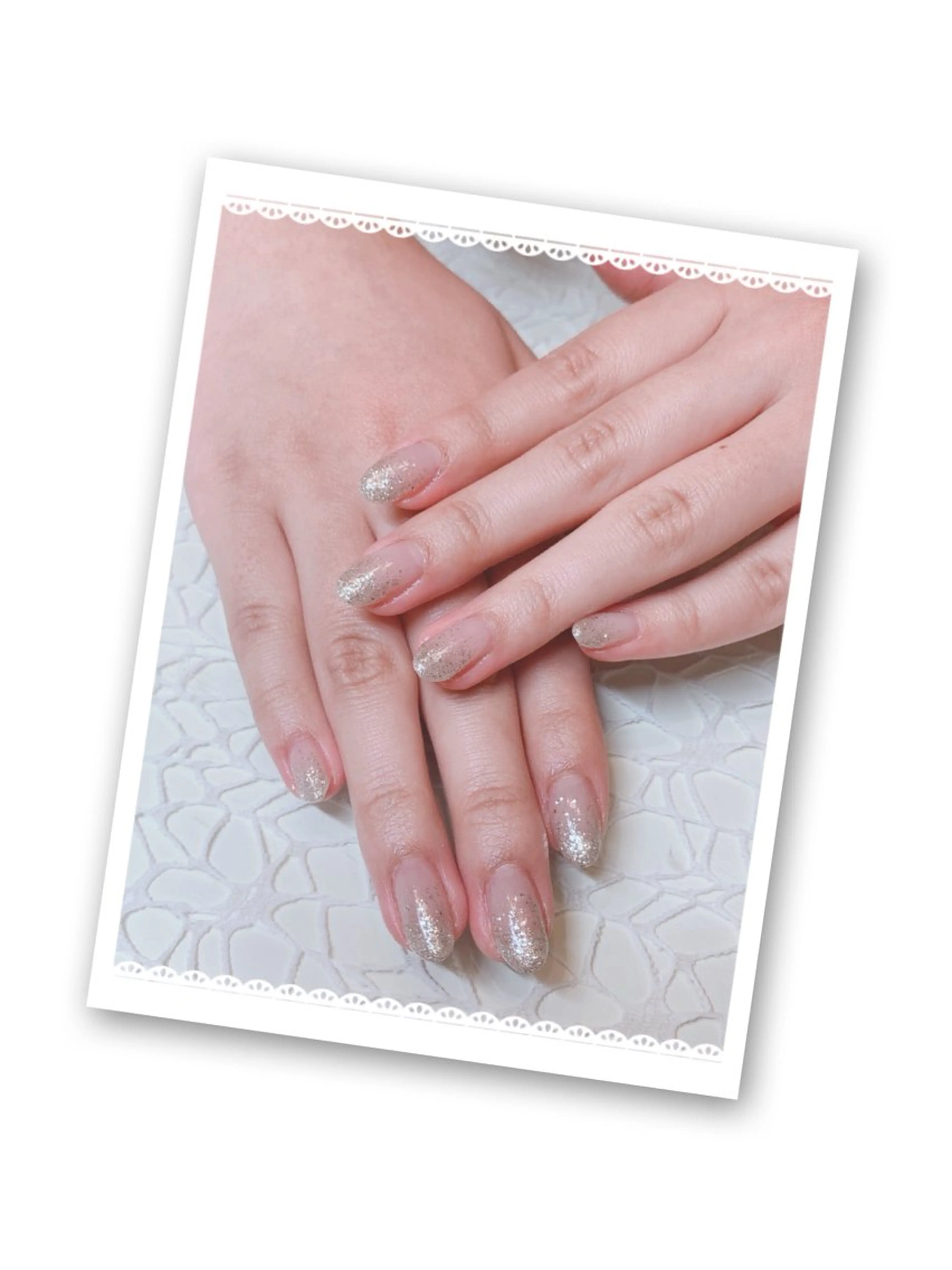 カラー✩.*˚ラメグラデーション（オフ込）の写真