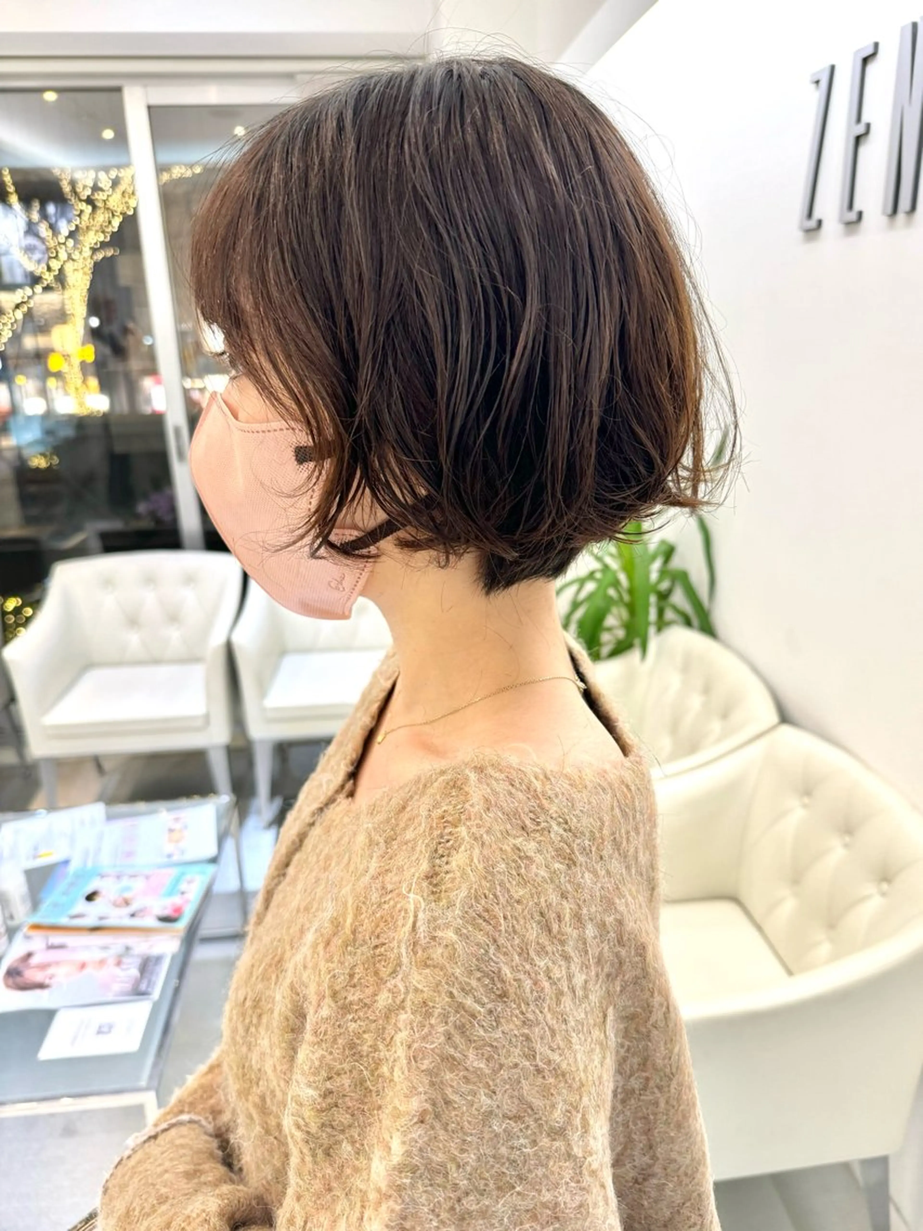 ショート パーマ ショートヘア カット パーマ トリートメント ZENKO表参道店所属・🌀ダメージレス パーマ🌀萩原　龍のヘアスタイル