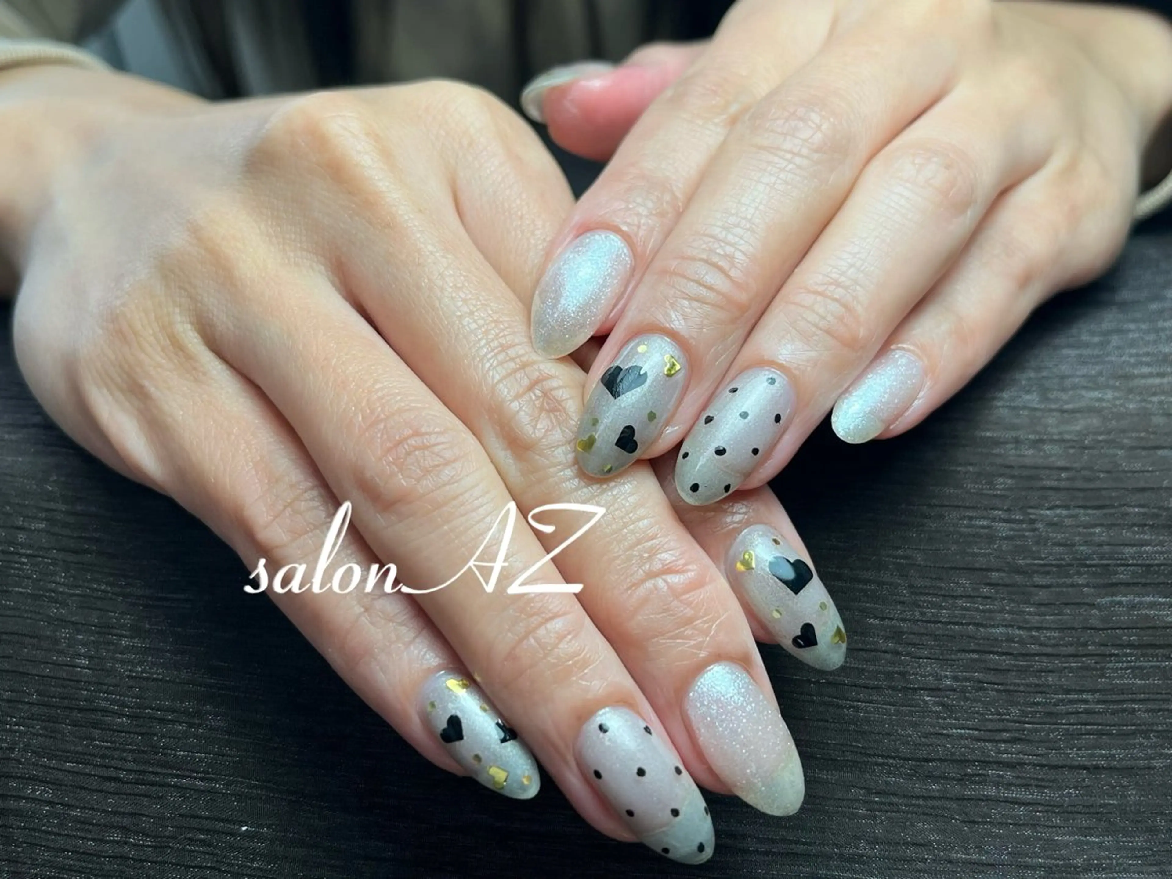 ネイル 長さ出し フットネイル フレンチネイル マグネットネイル ニュアンスネイル ハンドネイル salonAZ トップネイリストのネイルデザイン
