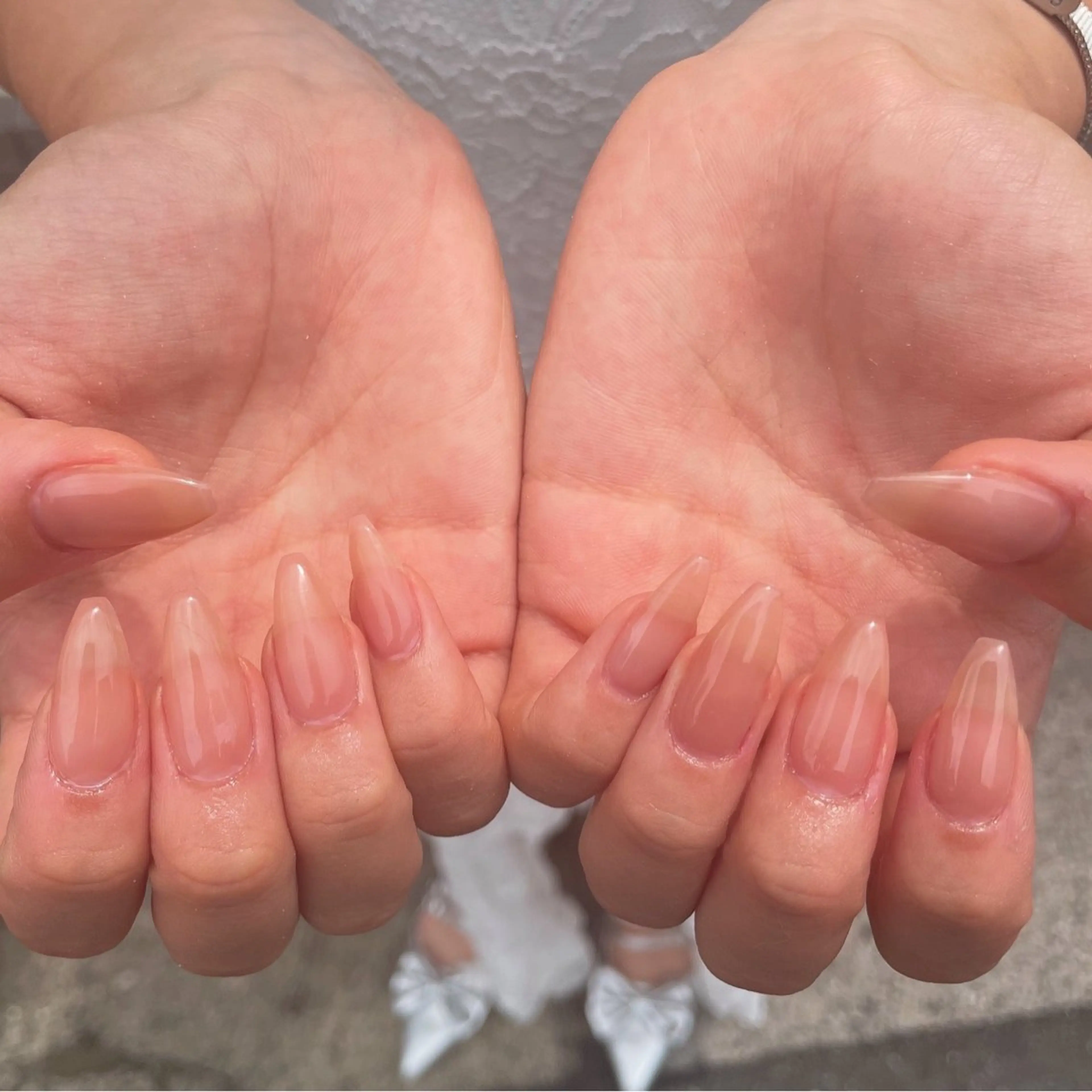 ネイル オフィスネイル ワンカラーネイル ピンク ピンクベージュ シンプルネイル ハンドネイル ハンドケア 🎀NAIL🎀 AI🪄︎︎◝✩のネイルデザイン