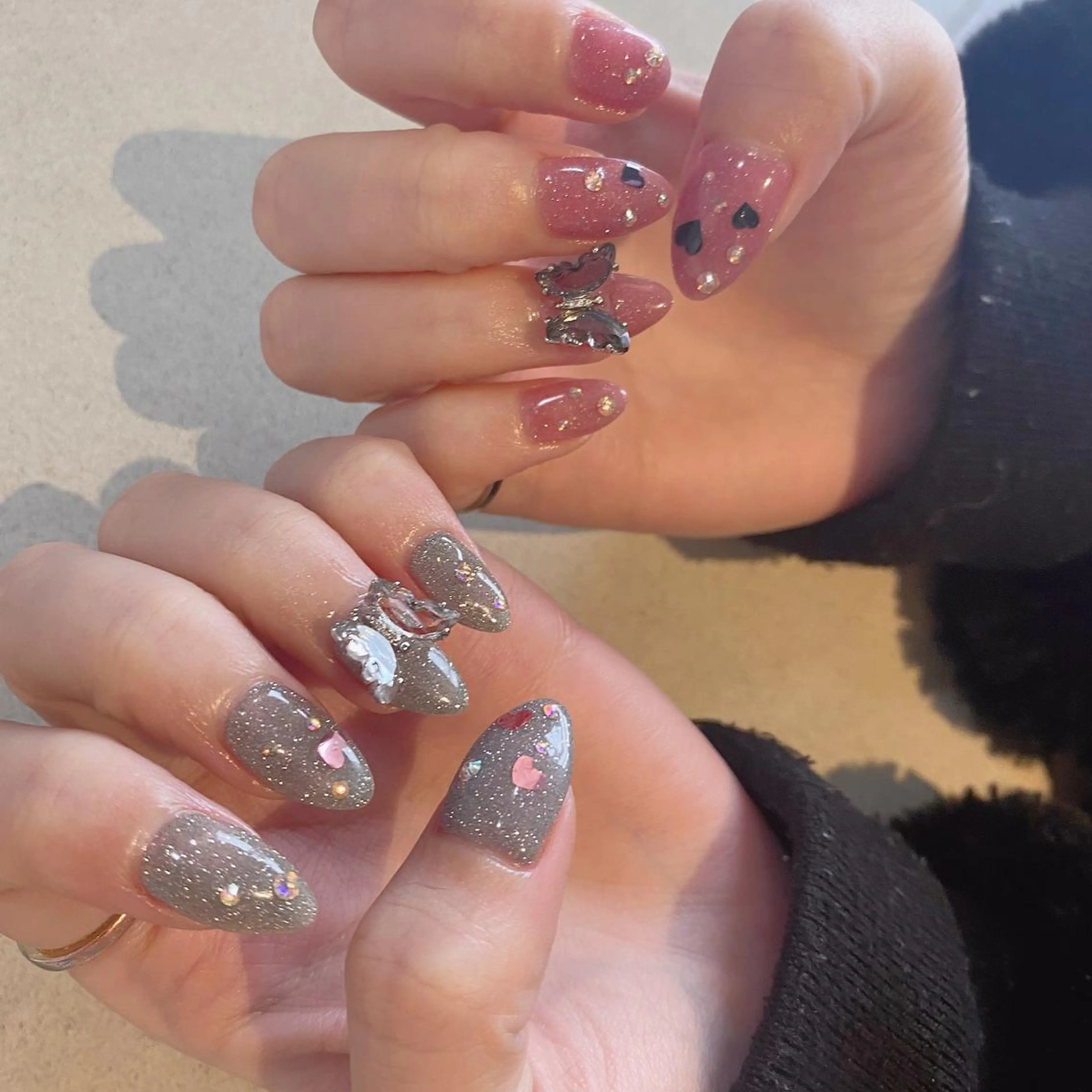 ネイル ♡ガーリーネイル♡ あかぎしおりのネイルデザイン