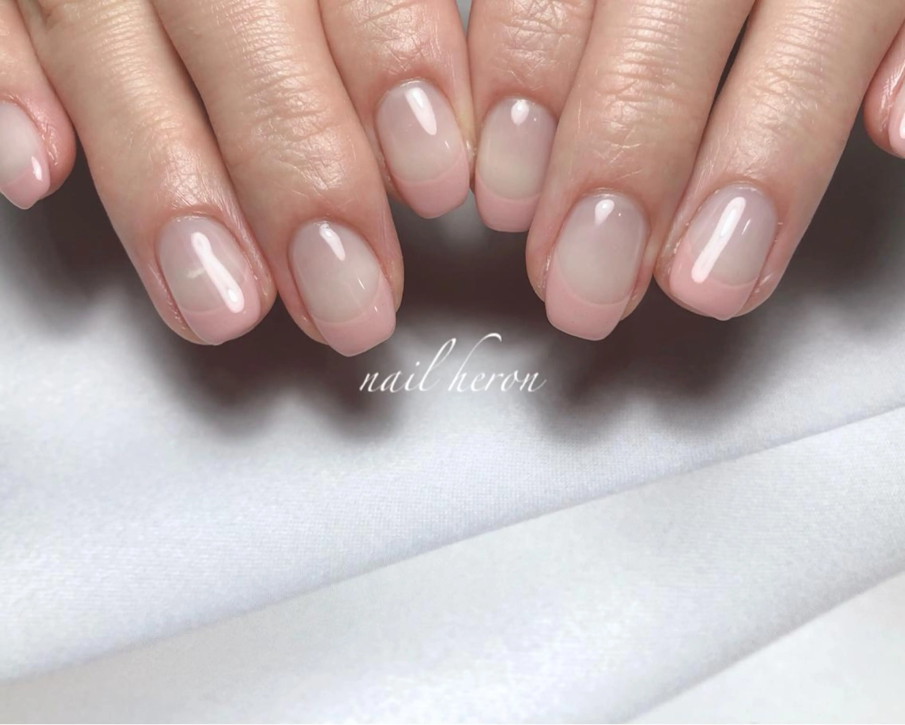 ネイル フレンチネイル ピンク ハンドネイル nail heron所属・saki_ nail heronのその他イメージ