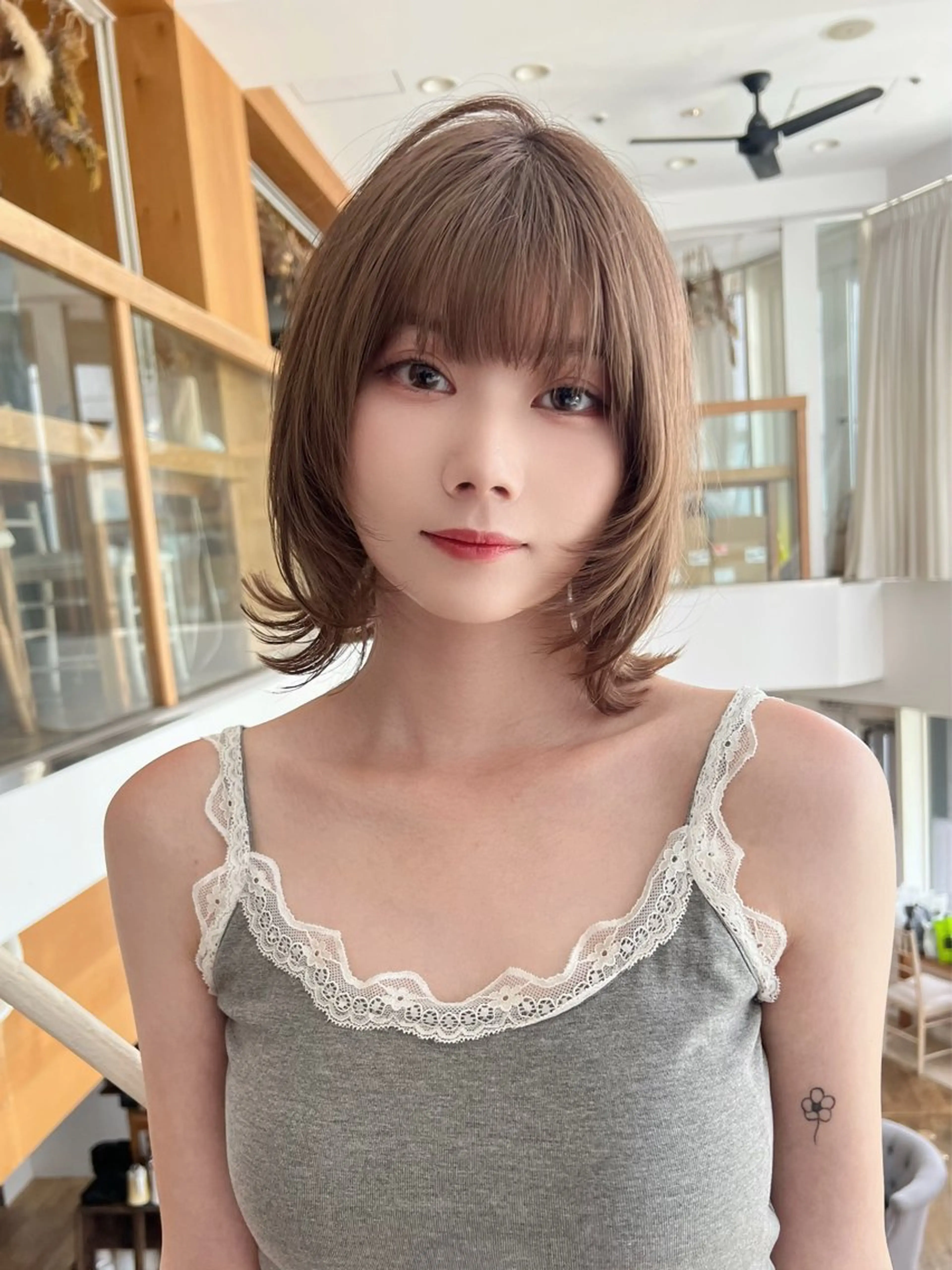 ショート カラー 小顔カット 望月威吹/表参道/カ ットモデル/似合わせのヘアスタイル