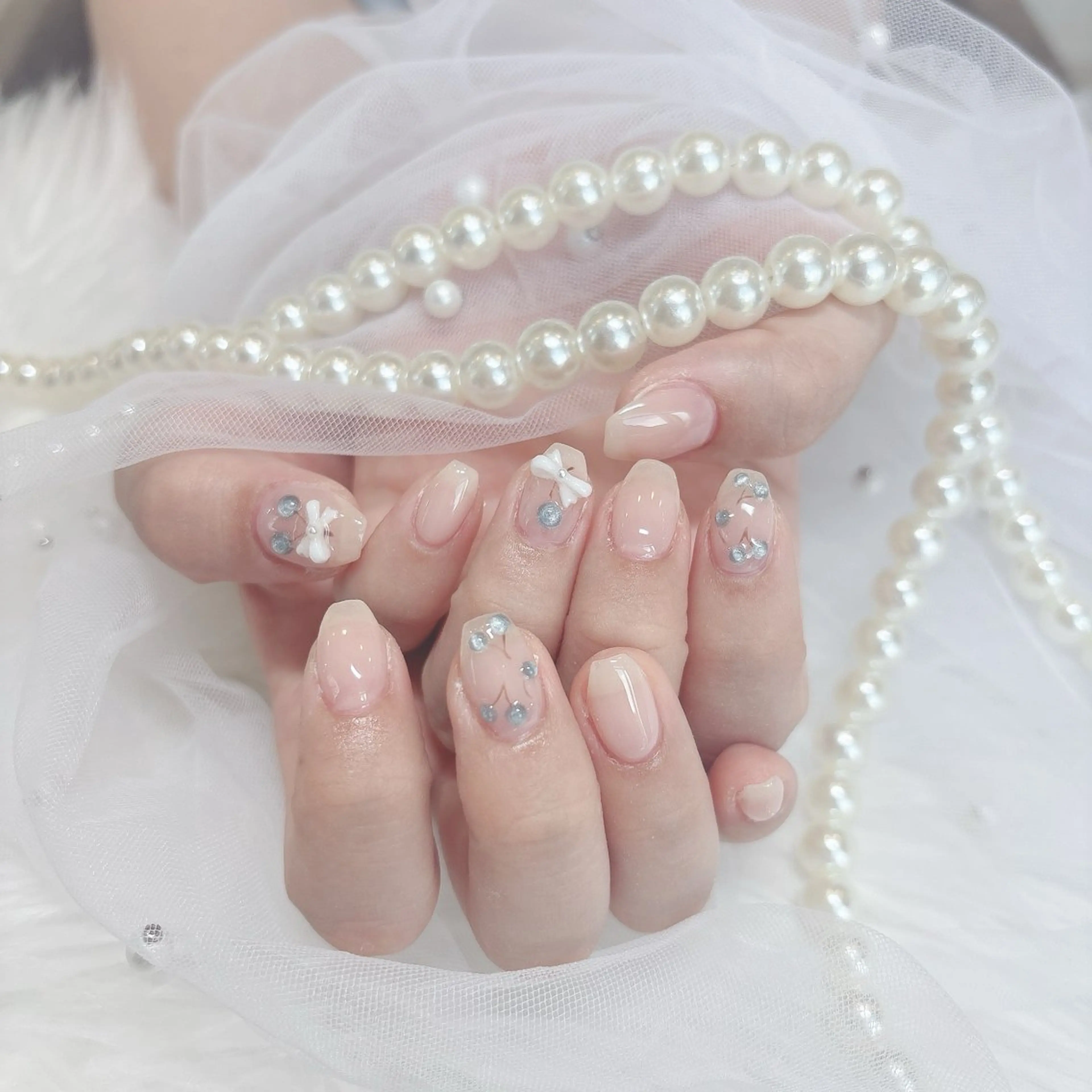 ネイル ブルー aba nail ♡ akuaのネイルデザイン