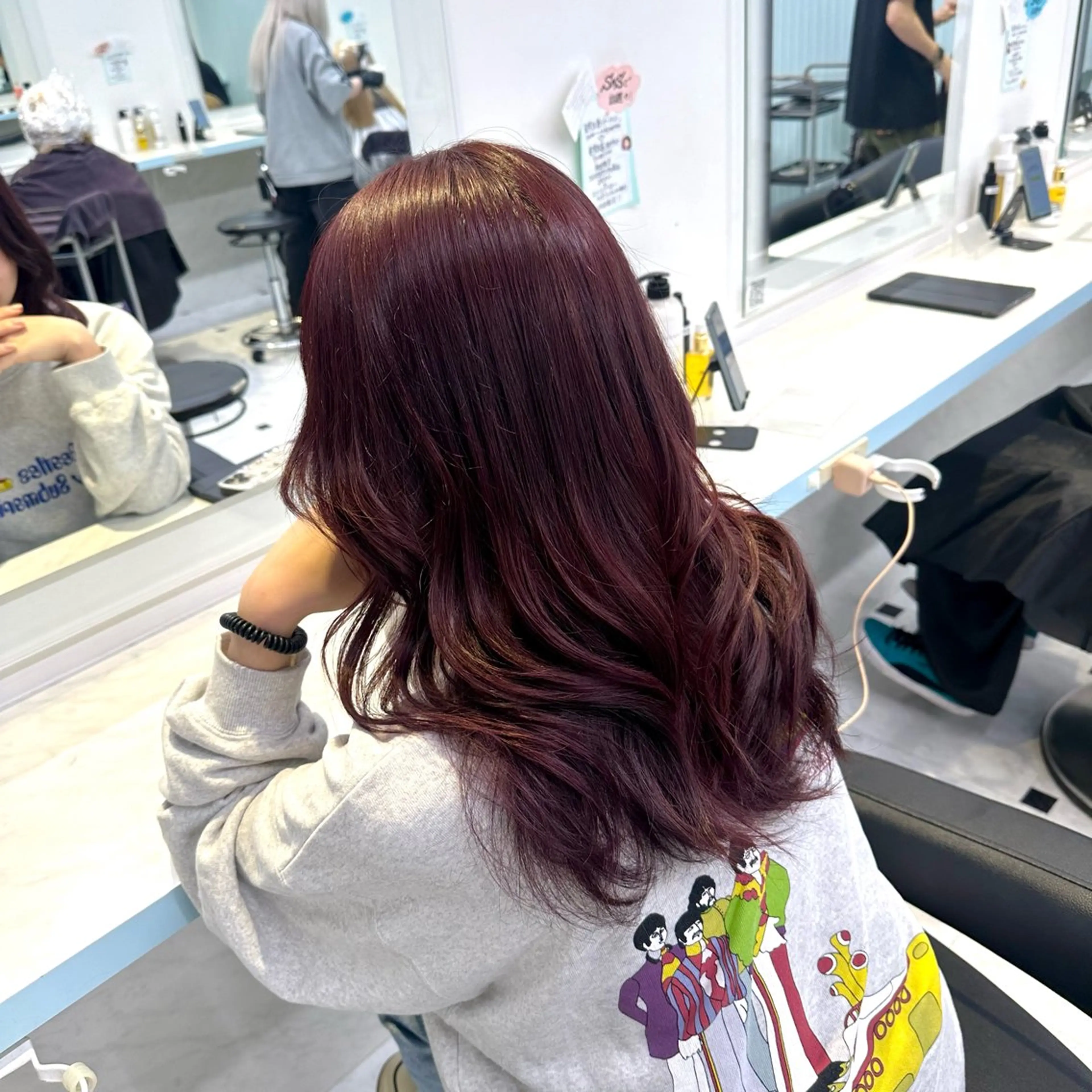 ロング カラー ハイトーン🌈メンズ カット♡Machanのヘアスタイル