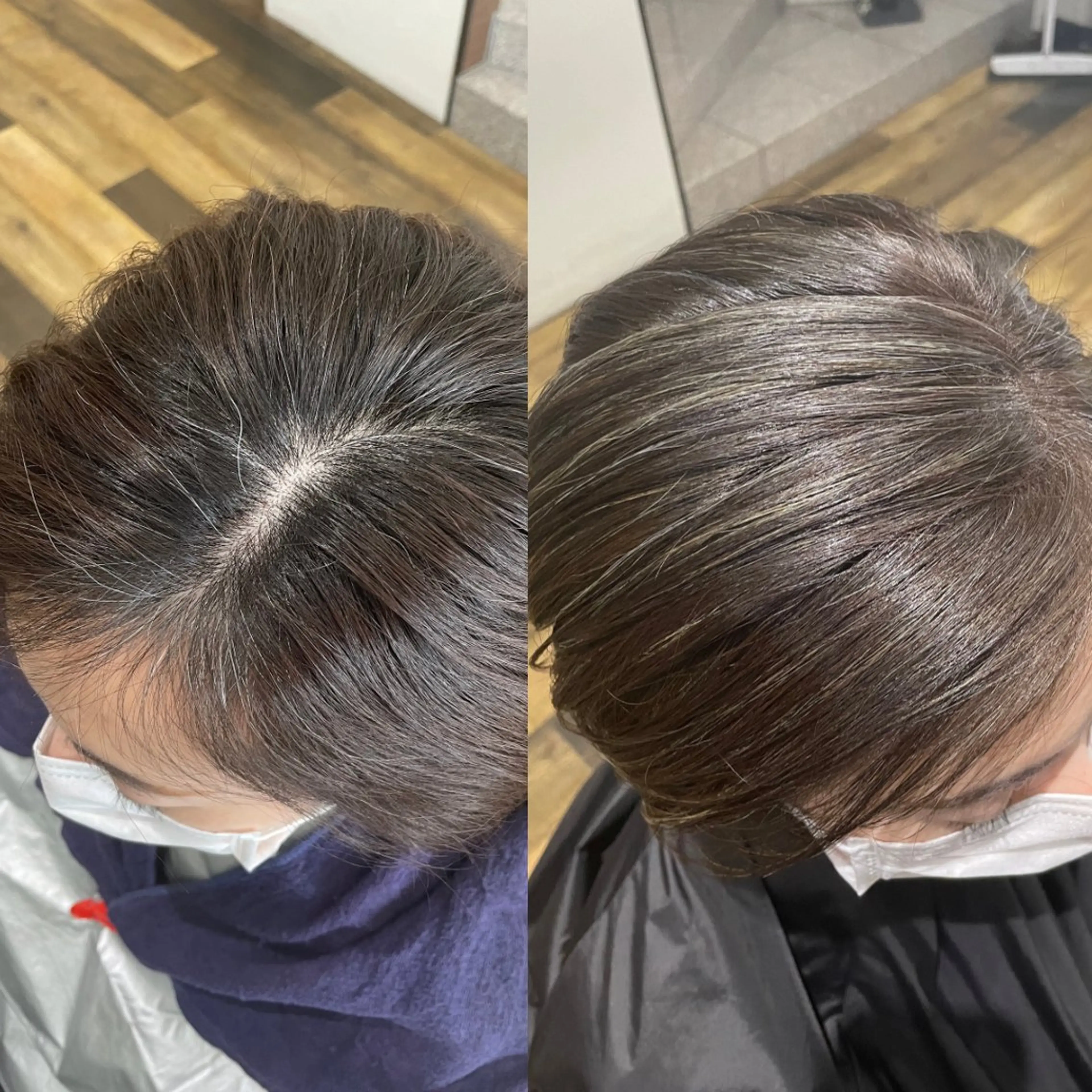 ショート カラー アッシュ ハイライトカラー ハイライト 白髪ぼかし ハイライト専門/大嶋のヘアスタイル