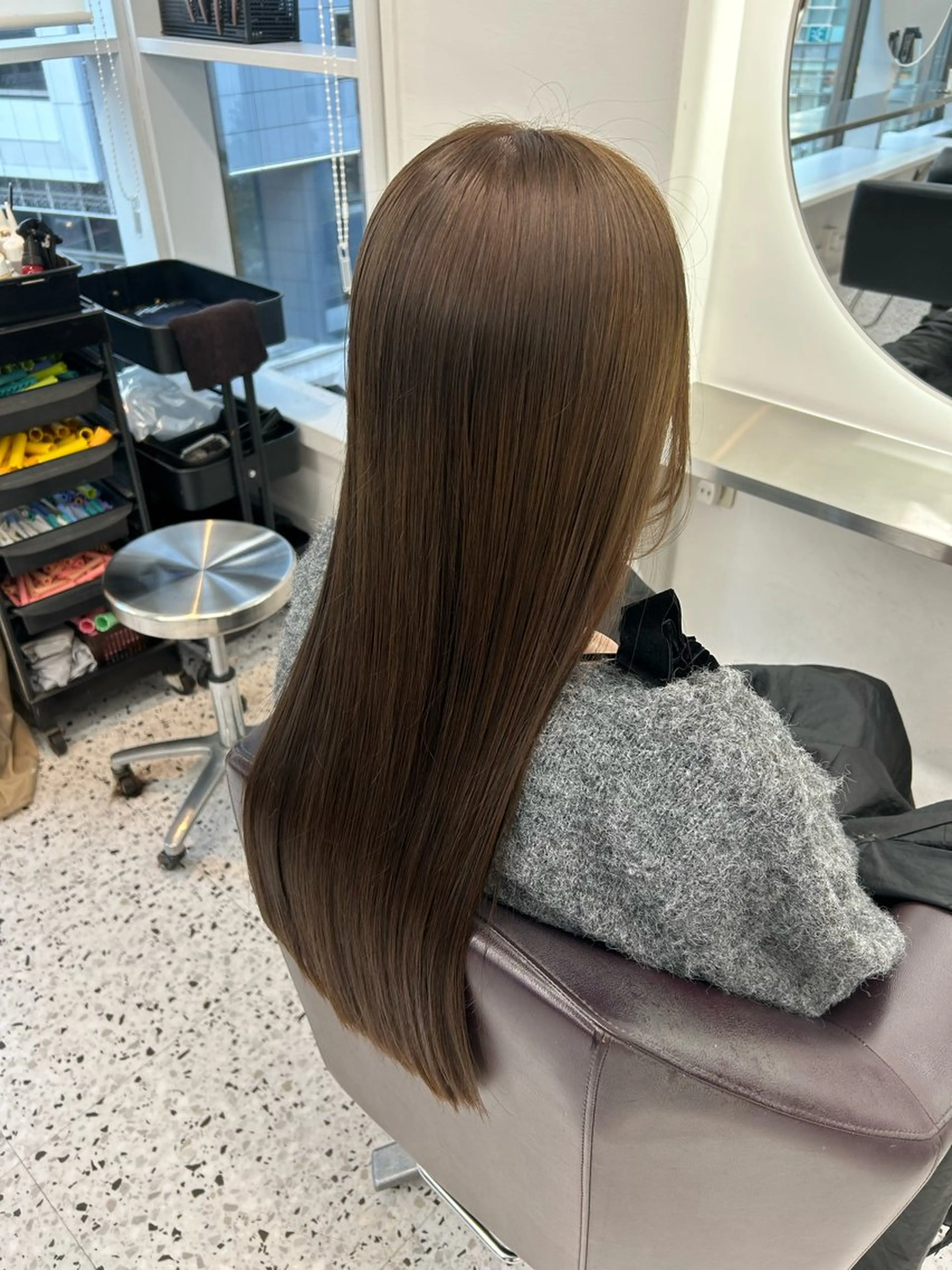ロング カラー ヘアアレンジ ベージュカラー 透明感カラー ヘアカラー トリートメント ヘッドスパ ヘアセット 🫧透明感／艶カラー 🫧Ryuseiのヘアスタイル
