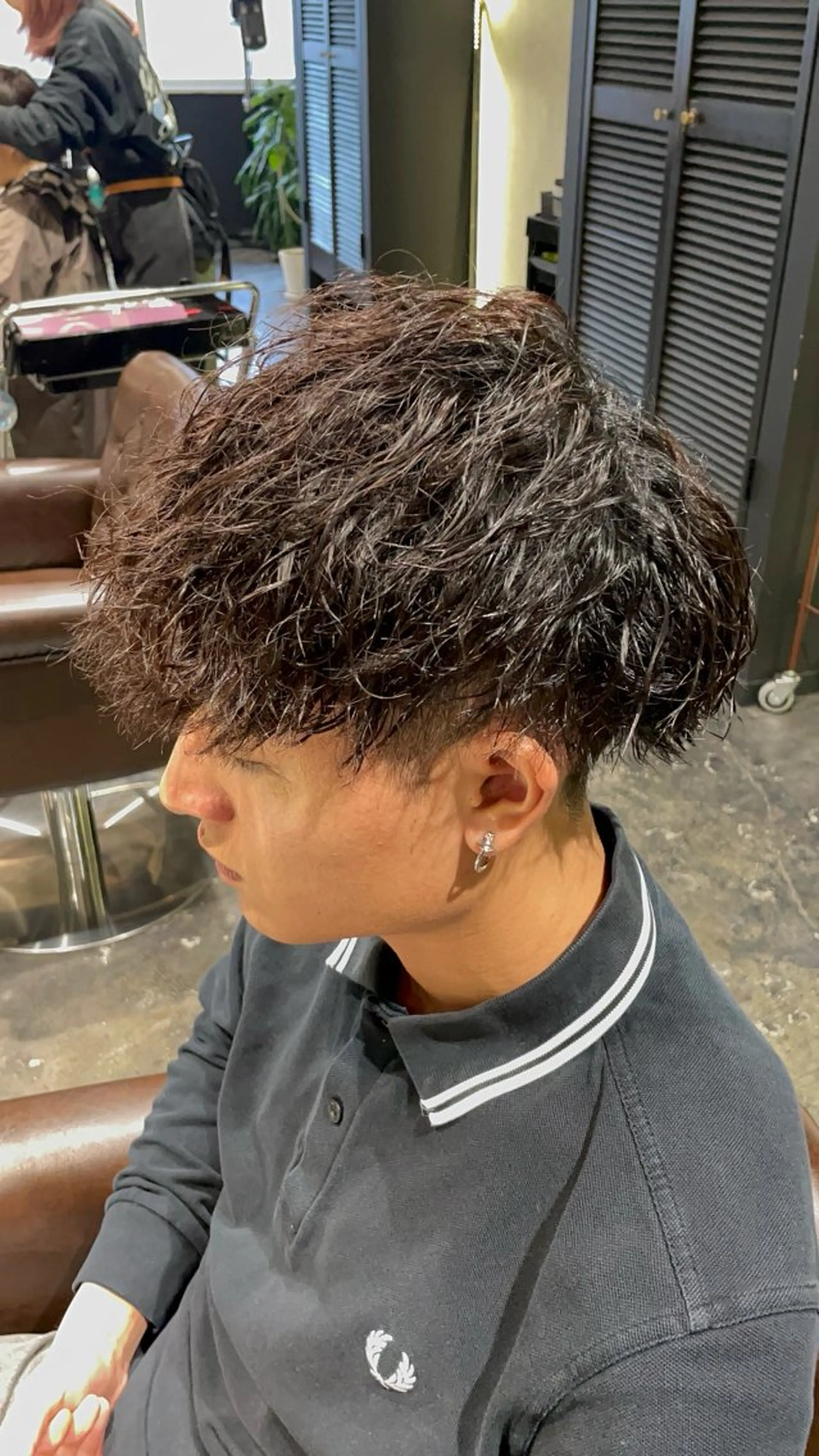 パーマ メンズ メンズパーマ メンズツイストパーマ ツイストパーマ カット パーマ 💈神戸メンズ パーマ流基斗💈のヘアスタイル