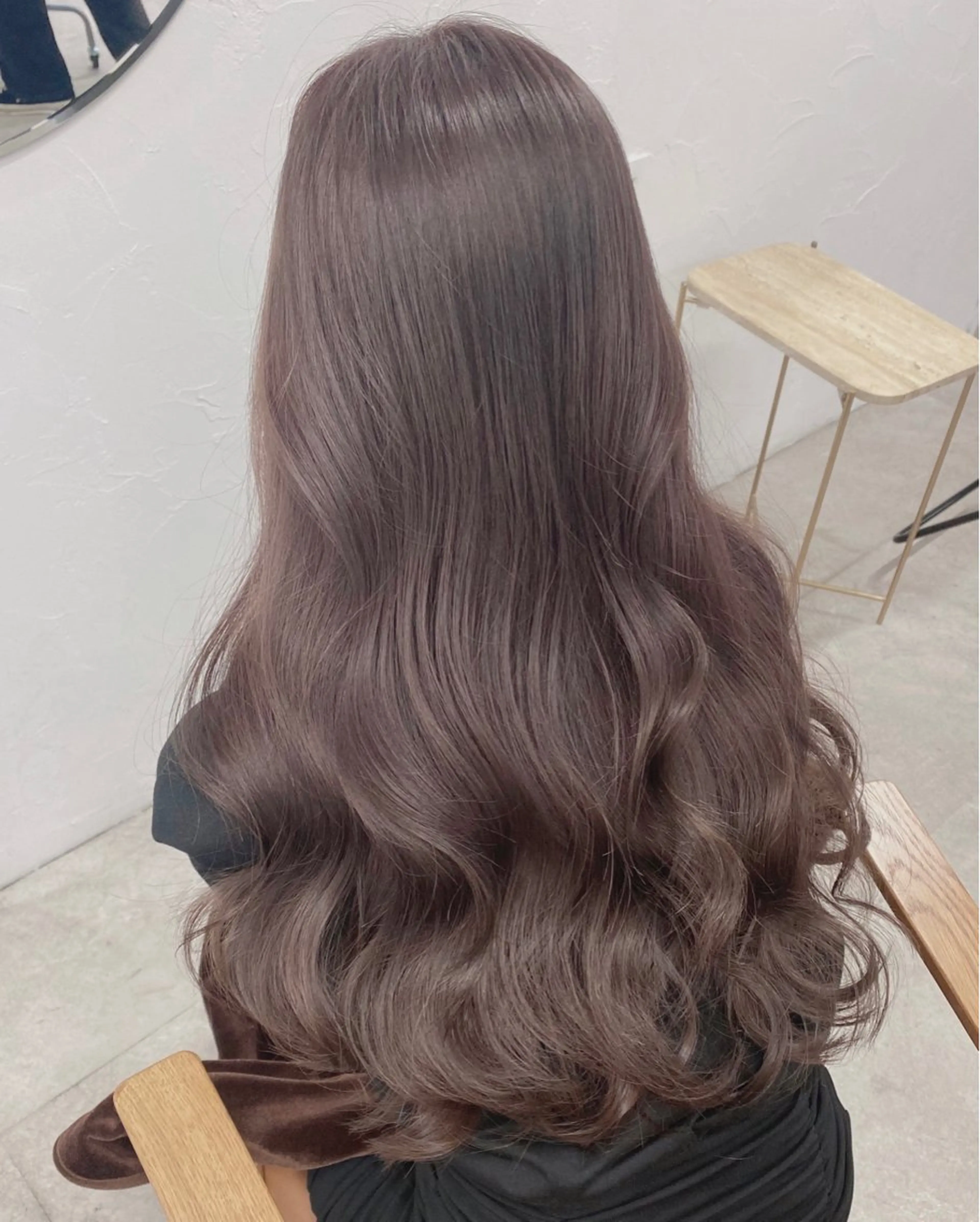 ロング カラー ブリーチ ダブルカラー ブリーチなしカラー Laff新宿所属・新宿美容室/ 艶カラー/タクマのヘアスタイル