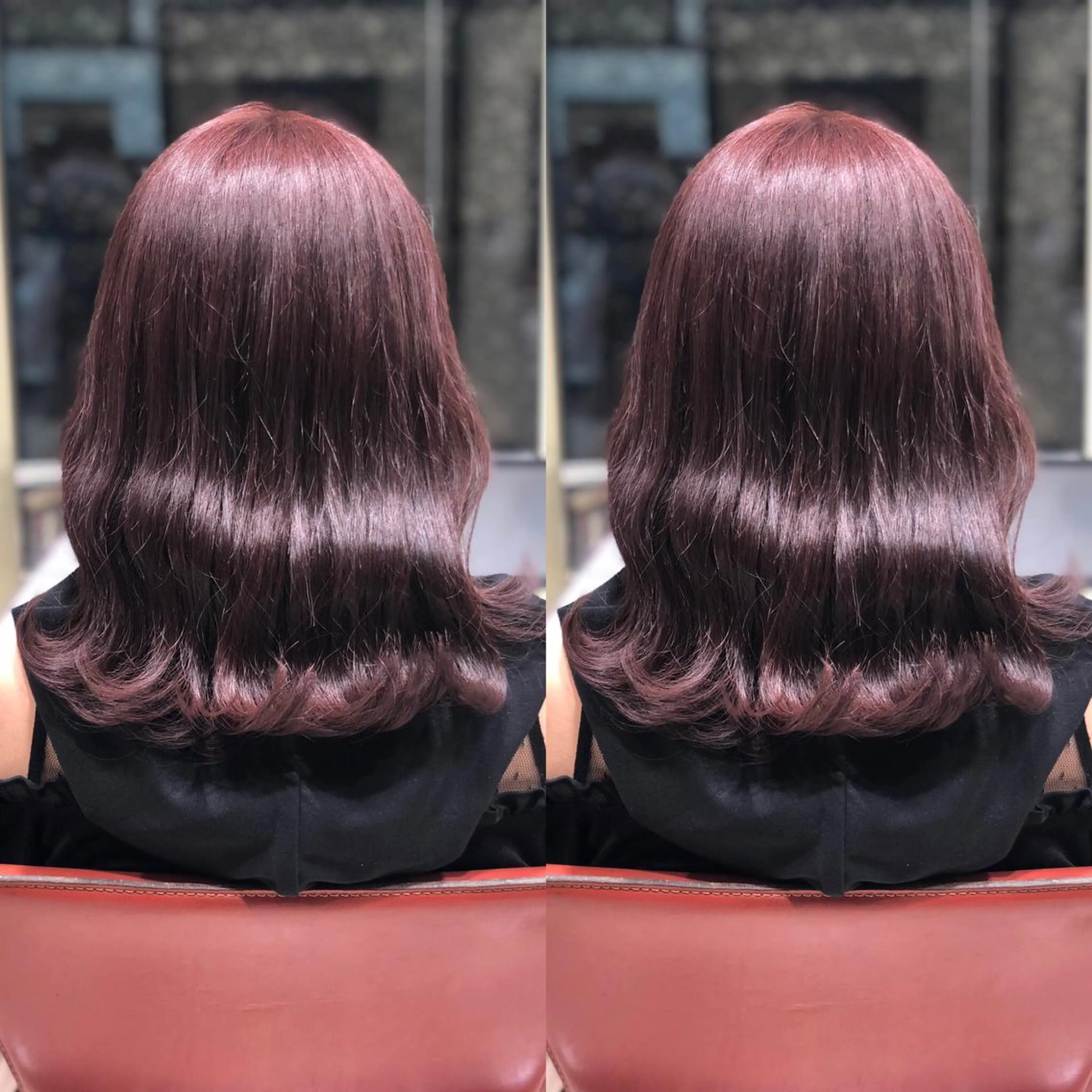 ミディアム カット ヘアカラー Y Uのヘアスタイル