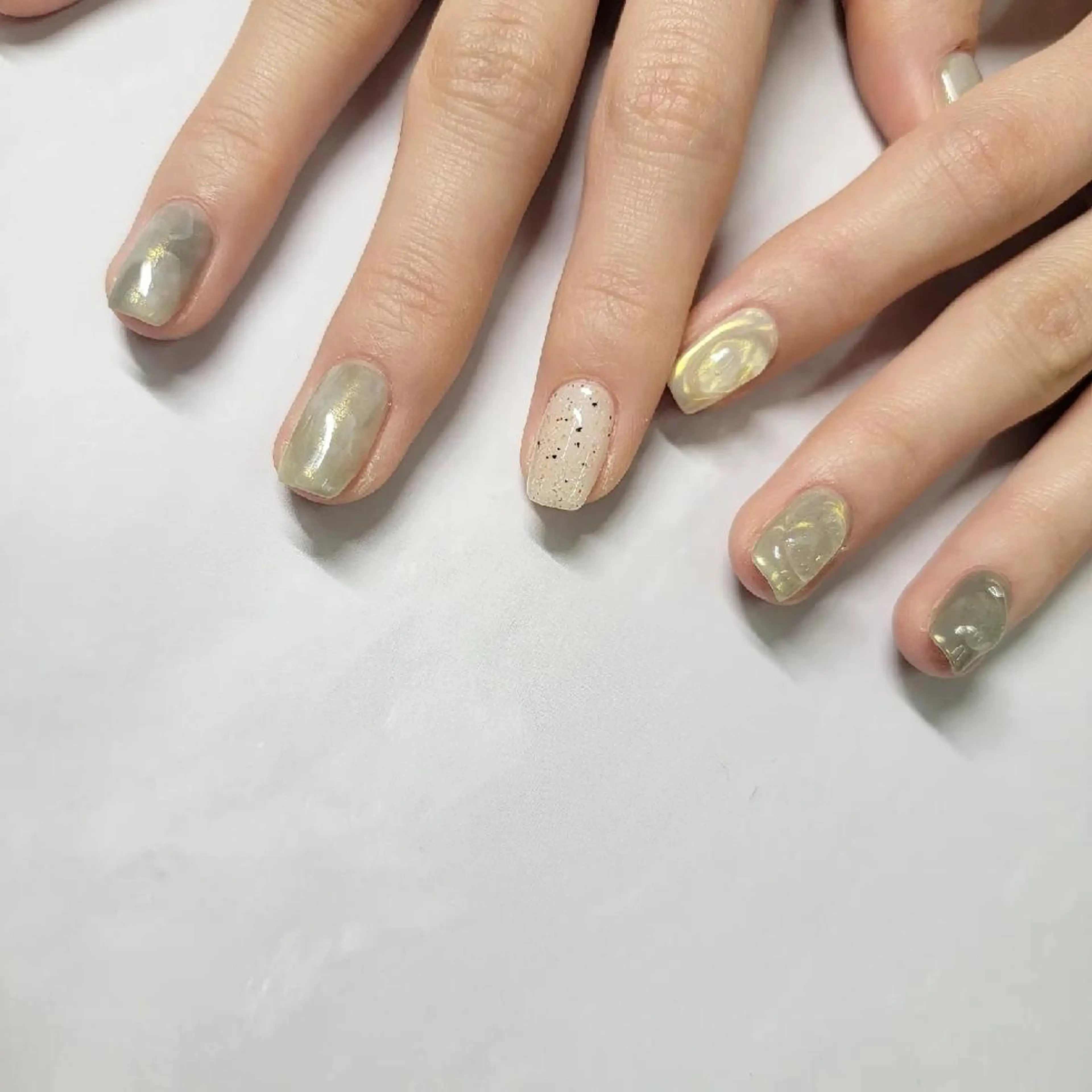 ネイル ニュアンスネイル ハンドネイル みよし市 nail salon*pomnal.co所属・Shimada Harukaのネイルデザイン