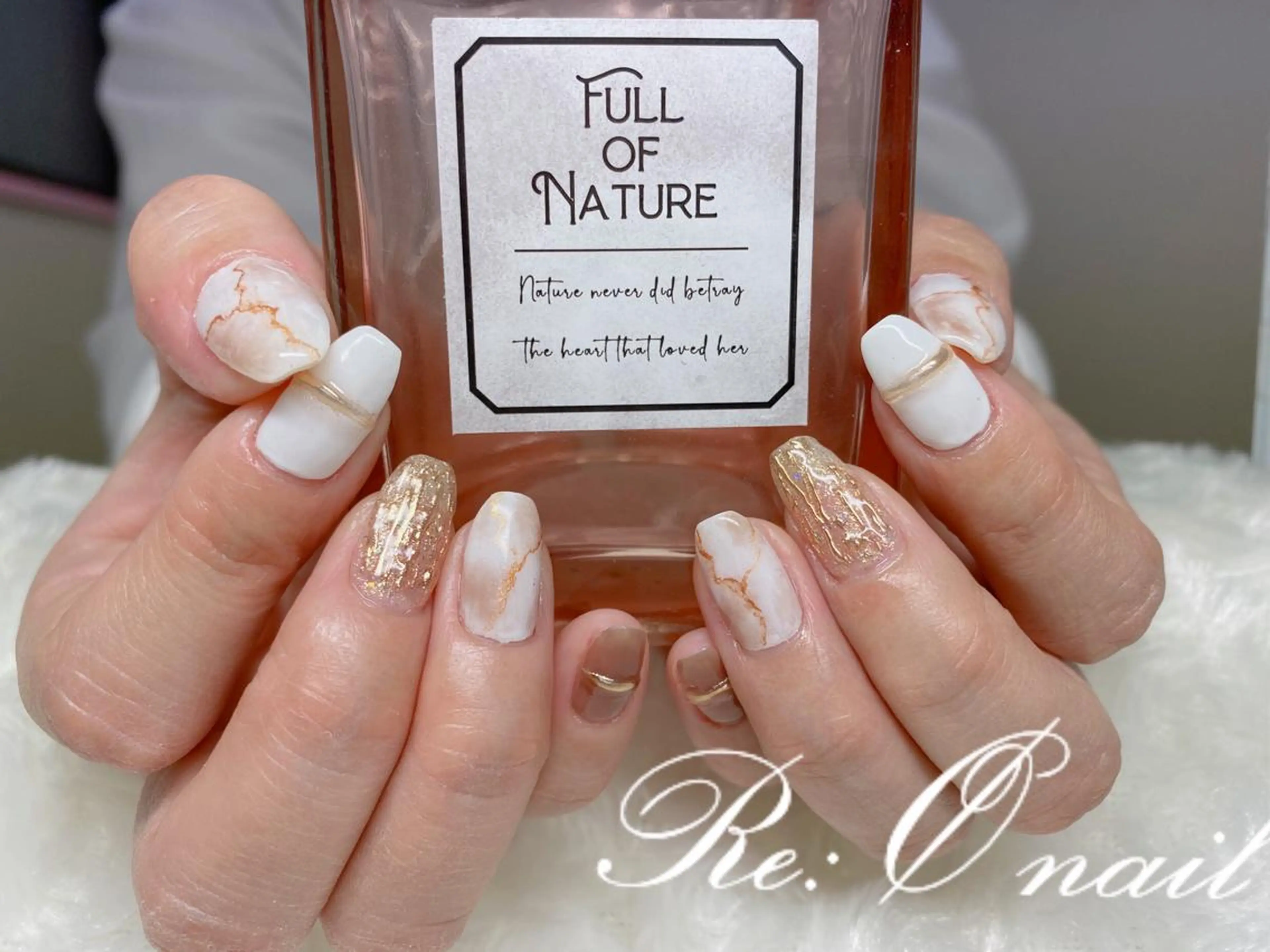 ネイル 大理石ネイル(マーブル) Re:Ø nail 🩵TSUJIのネイルデザイン