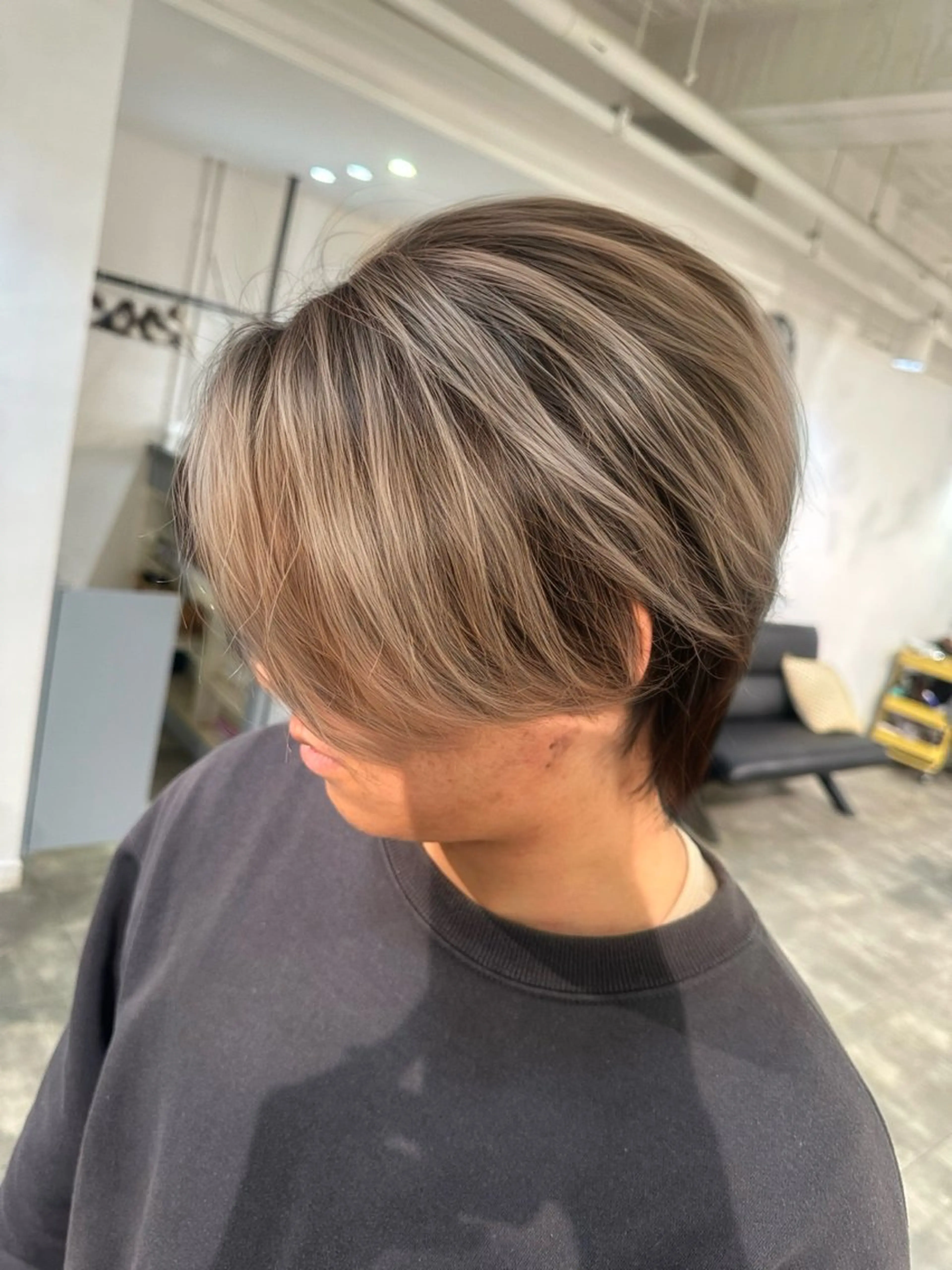 ショート カラー メンズ 【バレイヤージュ】 kentoのヘアスタイル