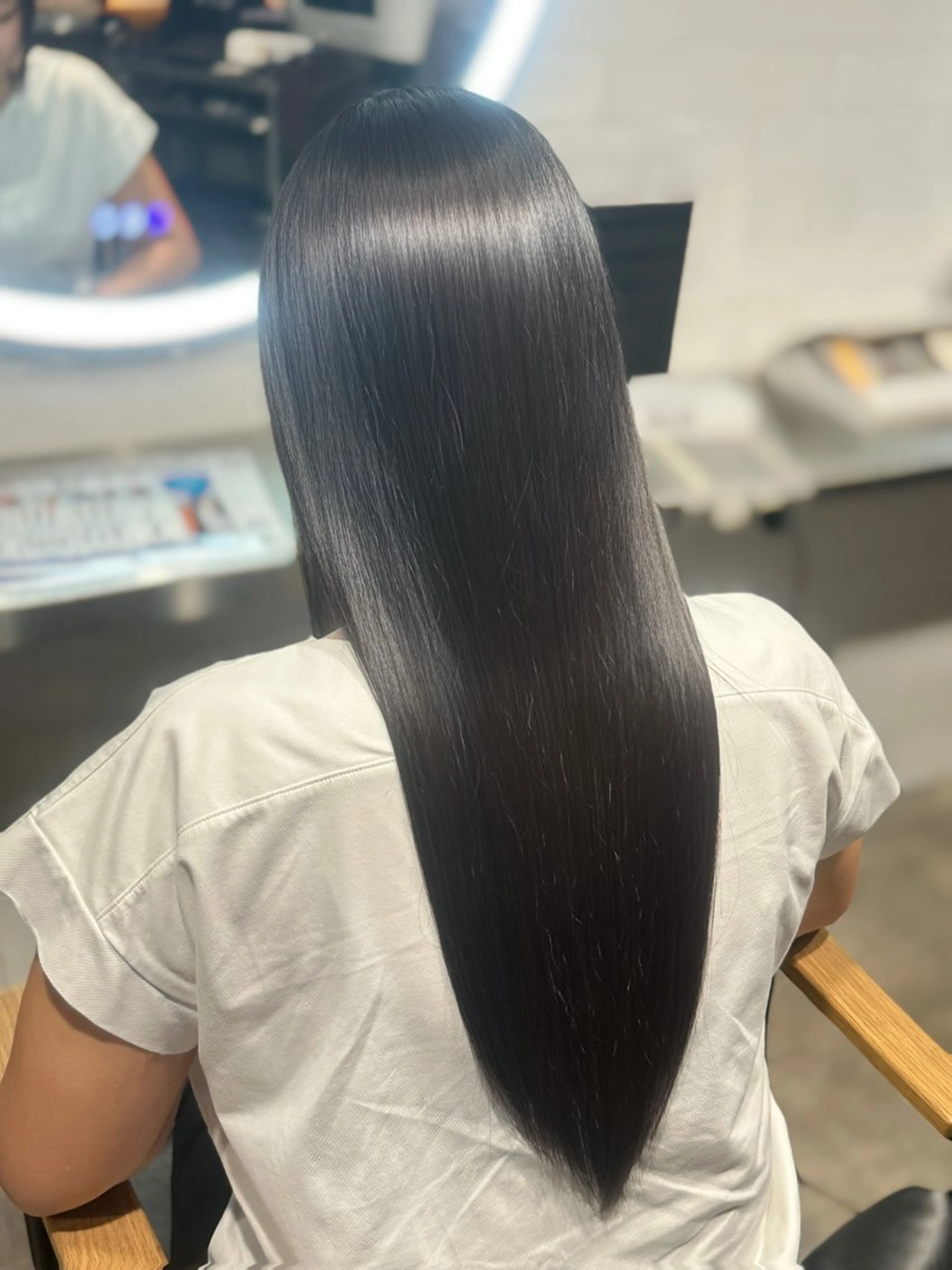 ロング カット 縮毛矯正 トリートメント 村井 隆仁のヘアスタイル