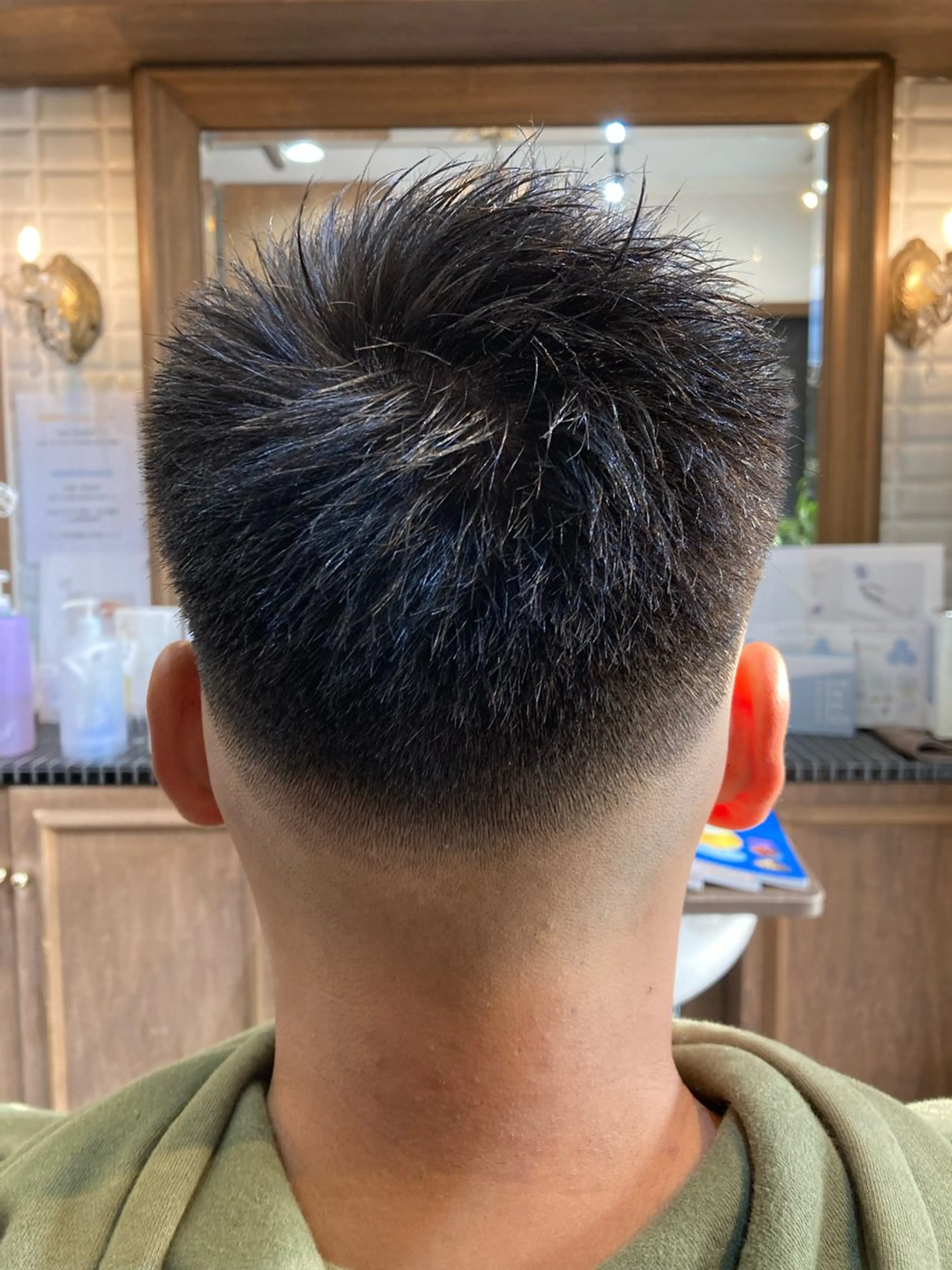 メンズ フェードカット スキンフェード ルピナス中田店長 山口大地のヘアスタイル