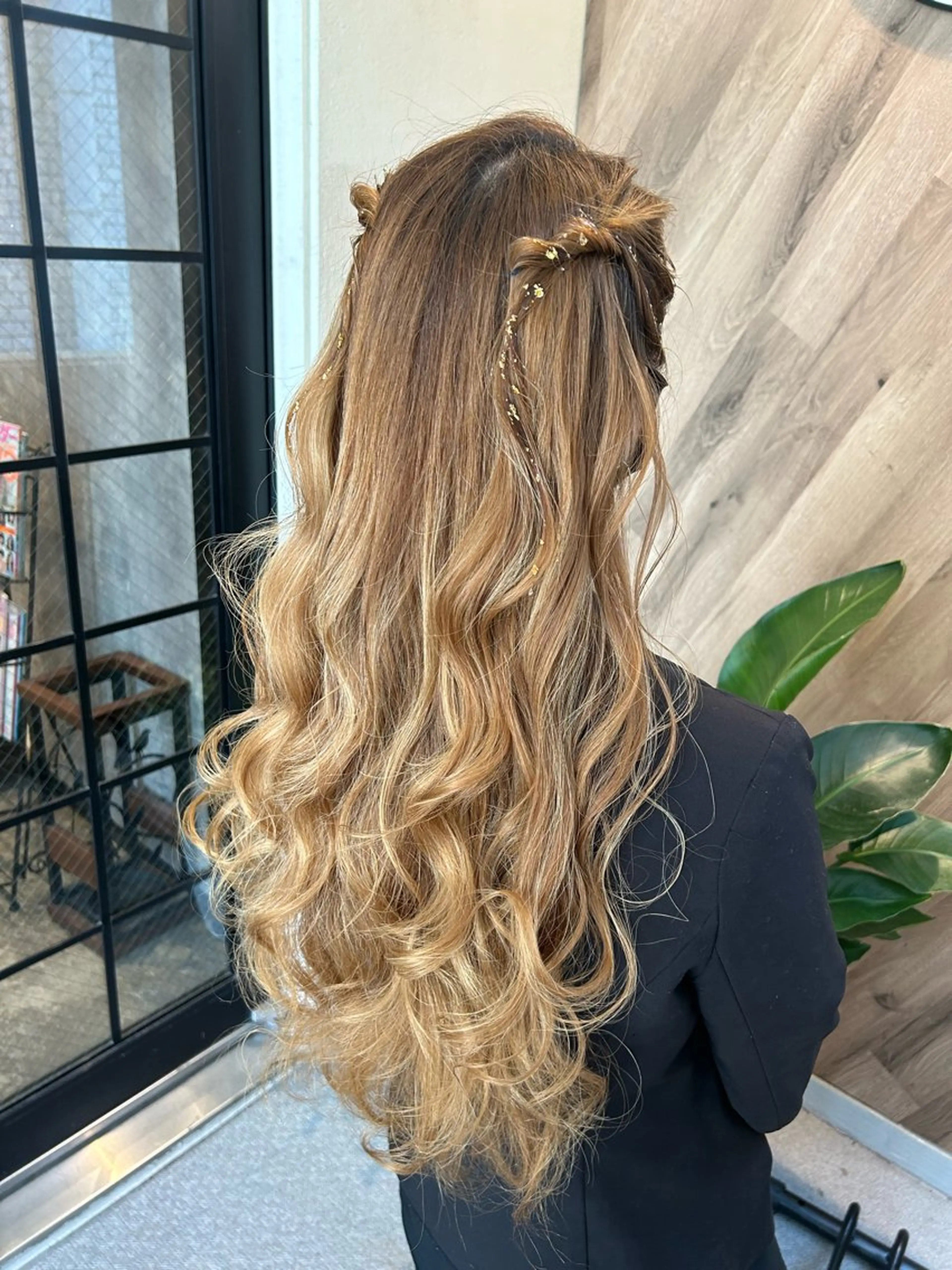 ロング ヘアアレンジ 結婚式・ブライダル ヘアセット 飯塚 沙衣のヘアスタイル