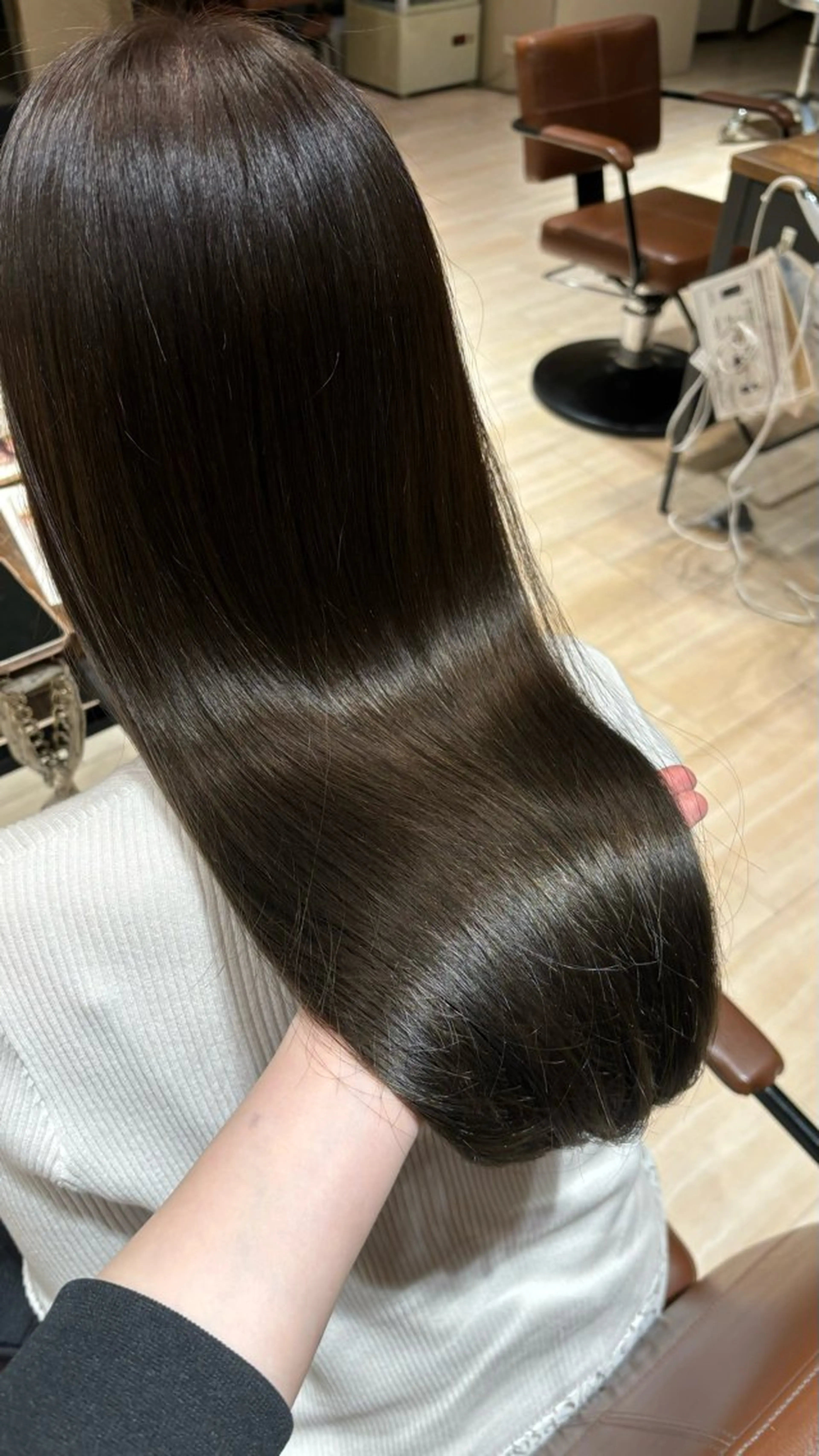 ロング カラー seri💜艶カラー 💖ヘアアレンジのヘアスタイル