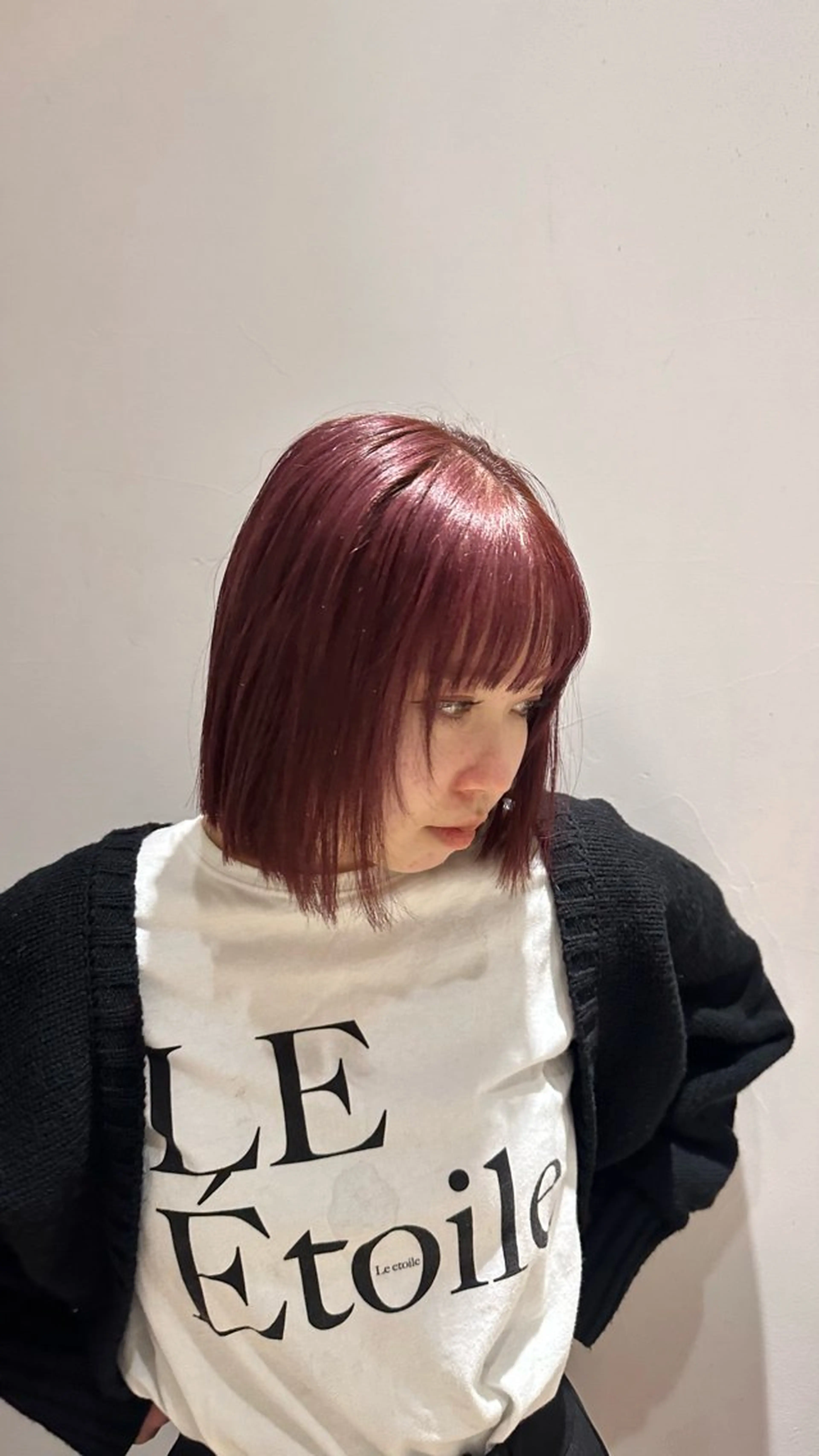 w color (ケアブリーチ+ケアカラー)🍒の写真