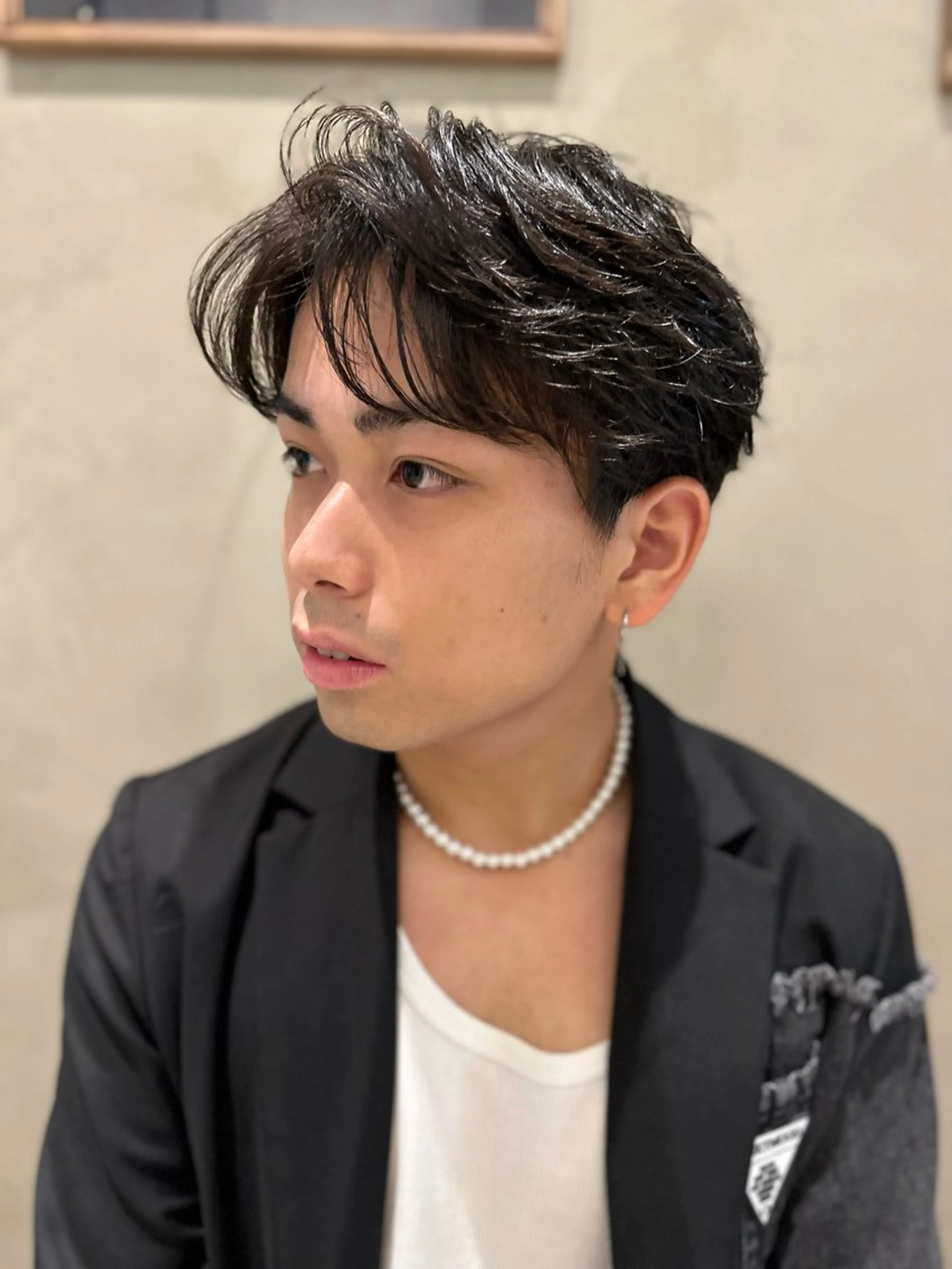 パーマ メンズ メンズパーマ ニュアンスパーマ RAF TOKYO所属・10月限定モニター 髪質改善美髪矯正のヘアスタイル