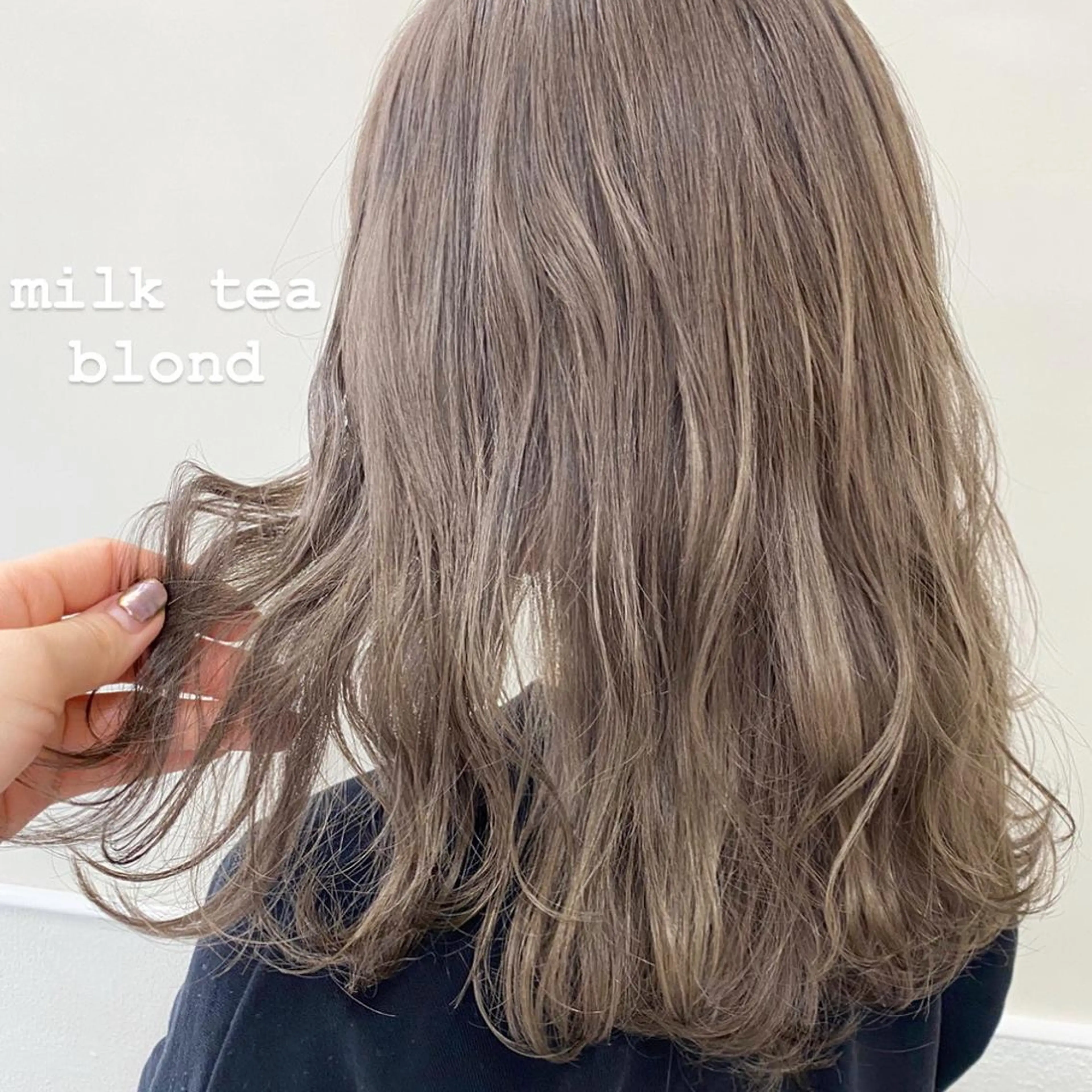 セミロング ヘアカラー エクステ ハイトーン 💭黒崎ハルカのヘアスタイル