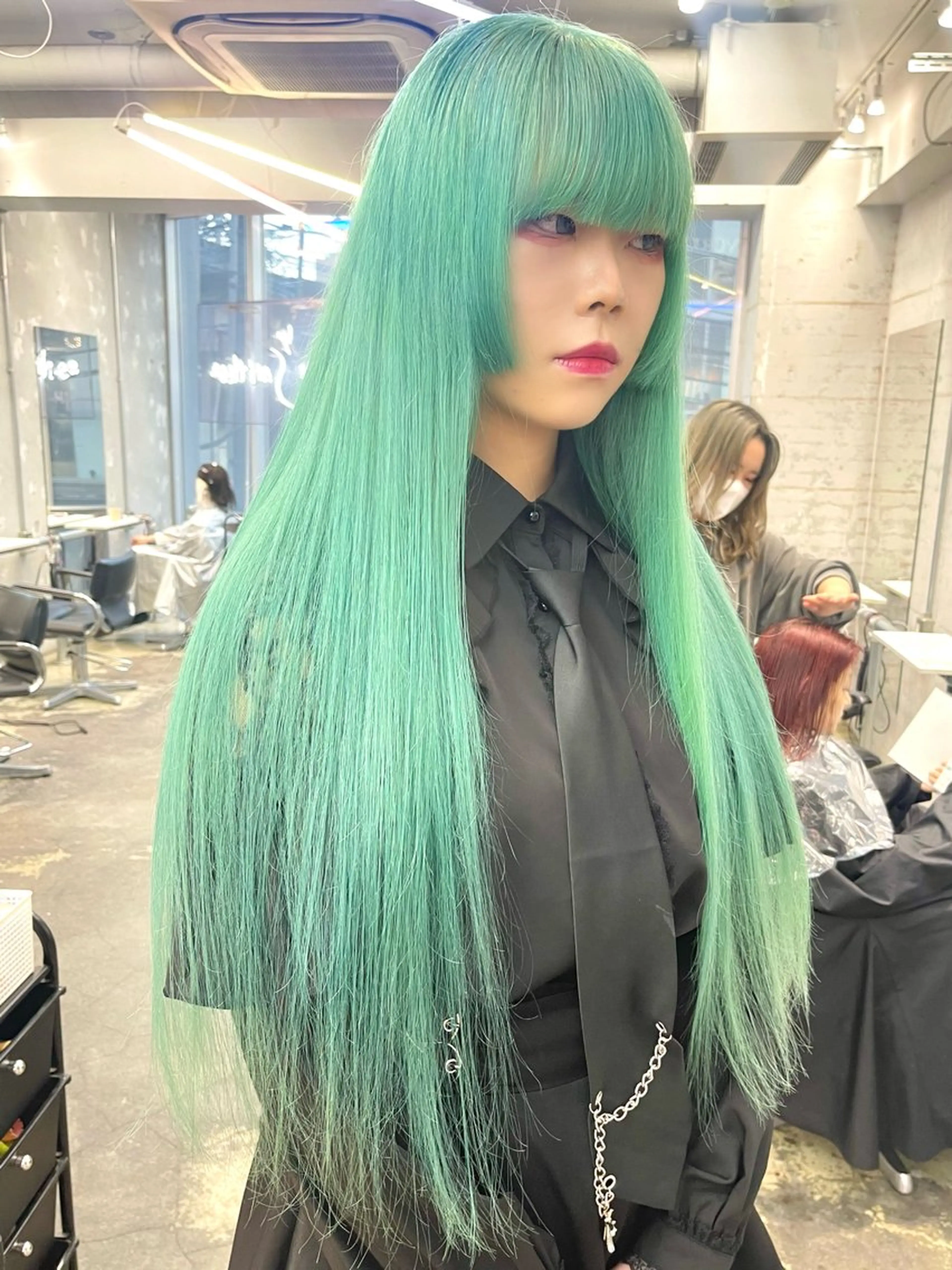 ロング カラー ハッシュカットとハイ トーン/HIROKIのヘアスタイル