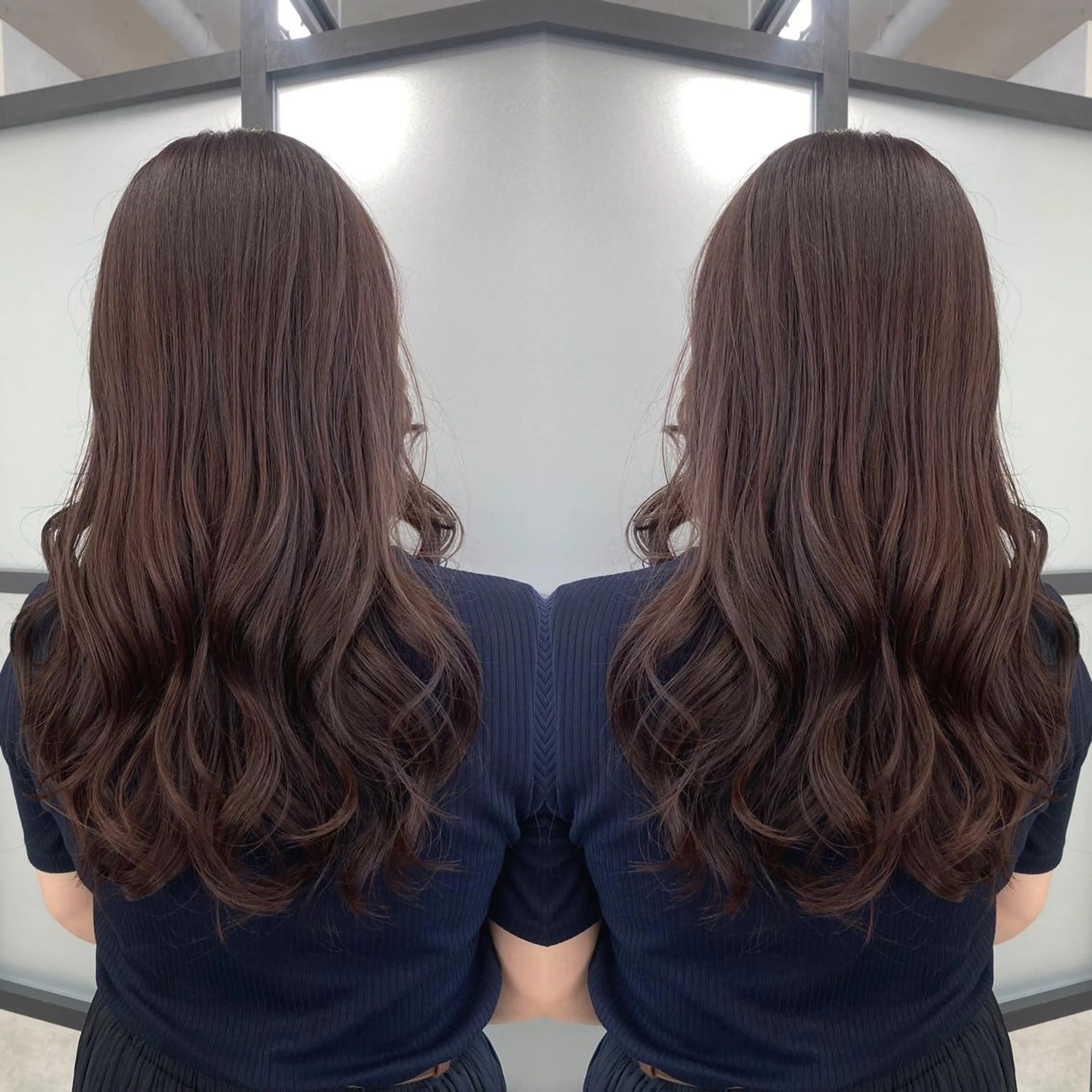 ロング カラー カット トリートメント tocca 💜石田愛結💜のヘアスタイル