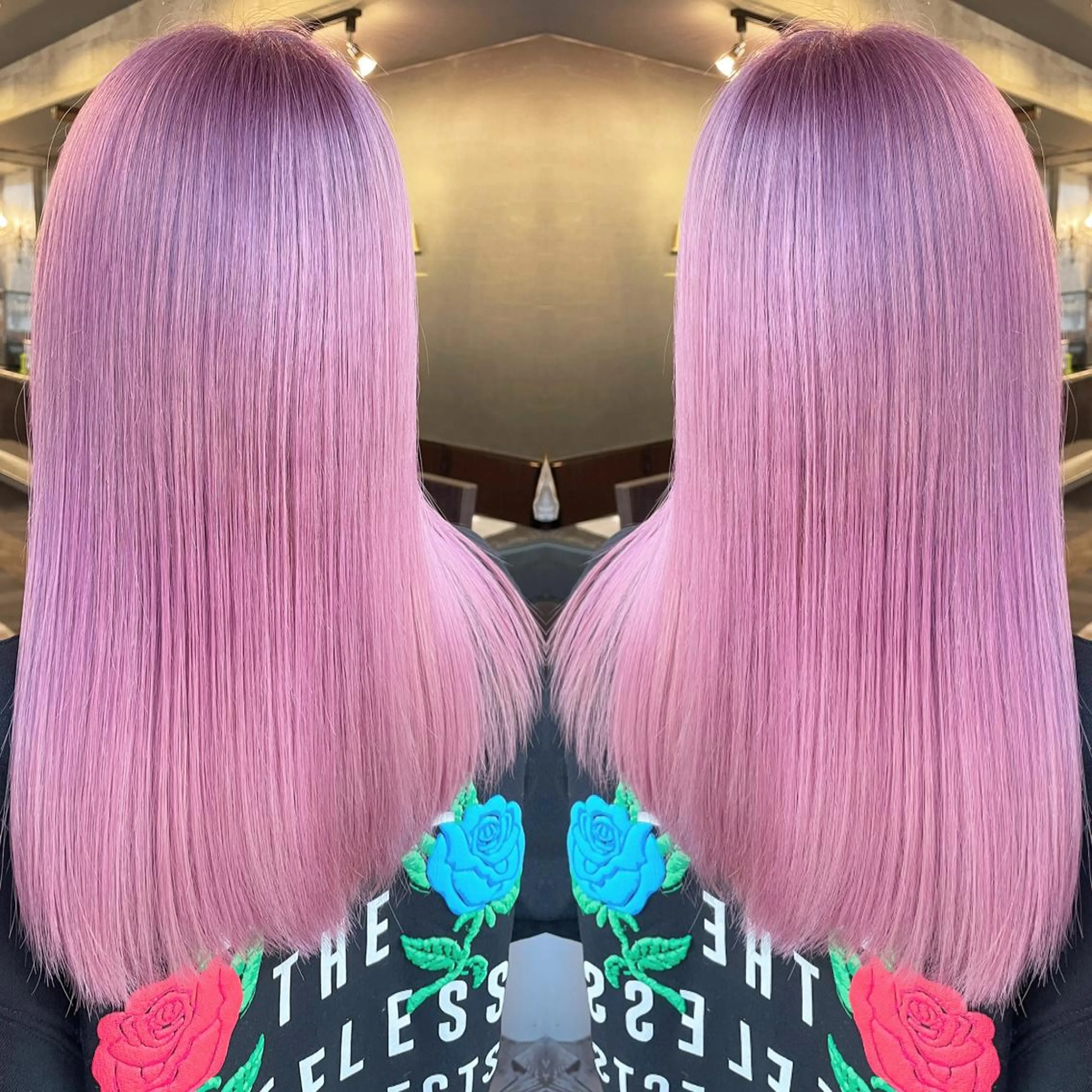 セミロング カラー アッシュ ピンクカラー ピンクアッシュ 【KIRA 代表】 TATSUYAのヘアスタイル