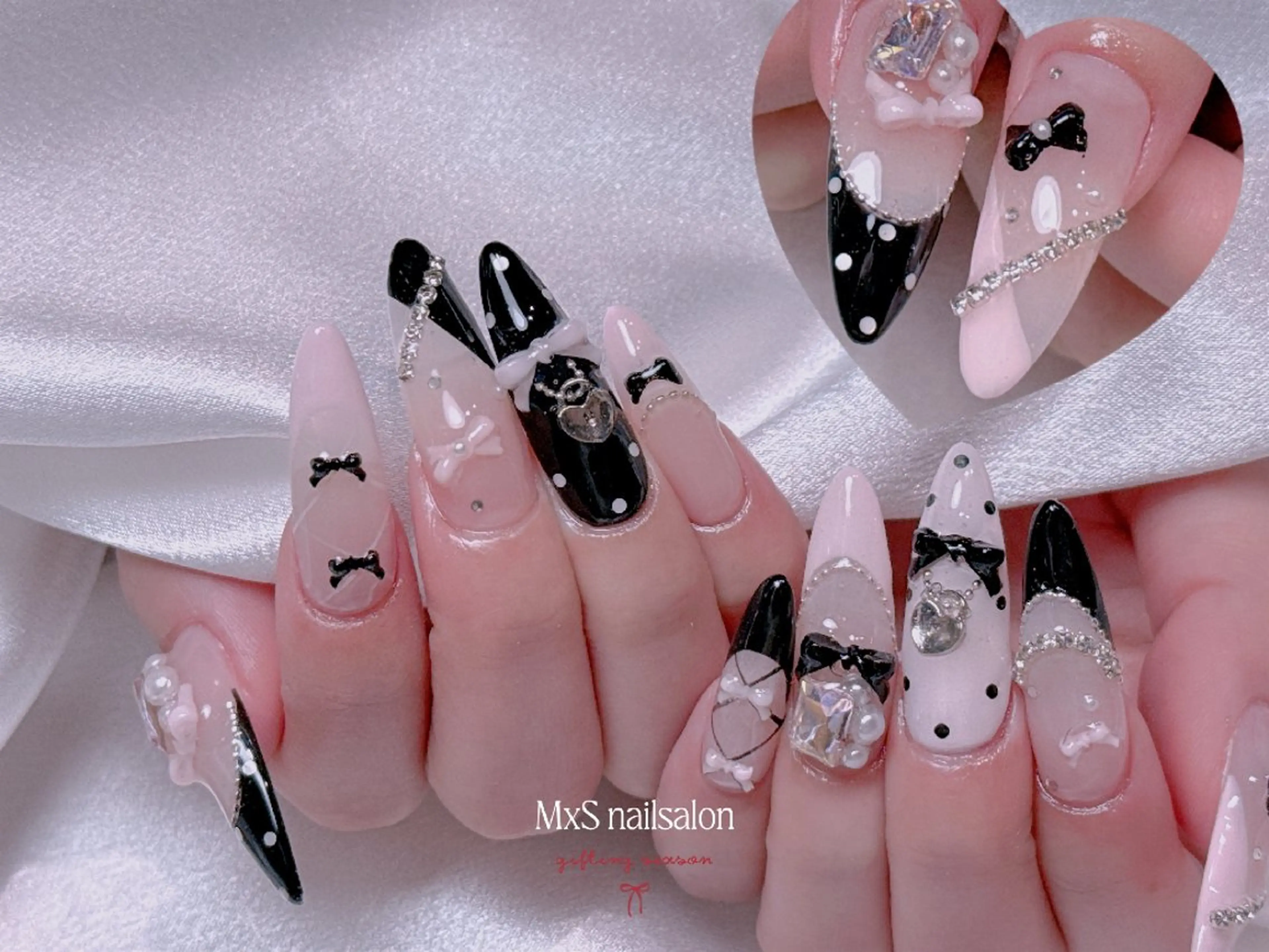 ネイル ジェルネイル 韓国ネイル マグネットネイル パラジェル ワンホンネイル ハンドネイル MxS Nail 【長さだし/フィルイン/マグネット/ワンホンネイル/韓国ネイル/パラジェル】所属・M×S Nail みなのネイルデザイン