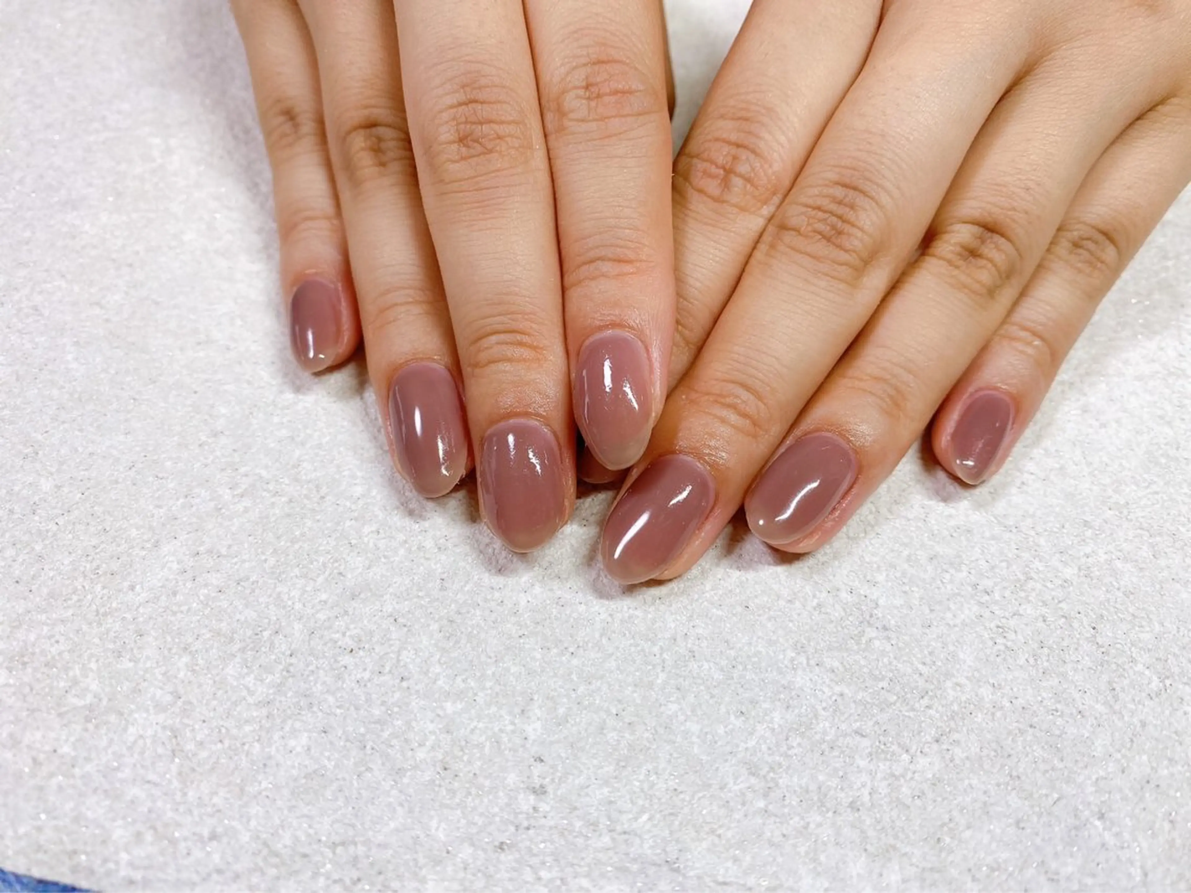 ネイル ブラウン ジェルネイル 韓国ネイル メンズネイル ワンカラーネイル ハンドネイル kiki nail 二子玉川のネイルデザイン