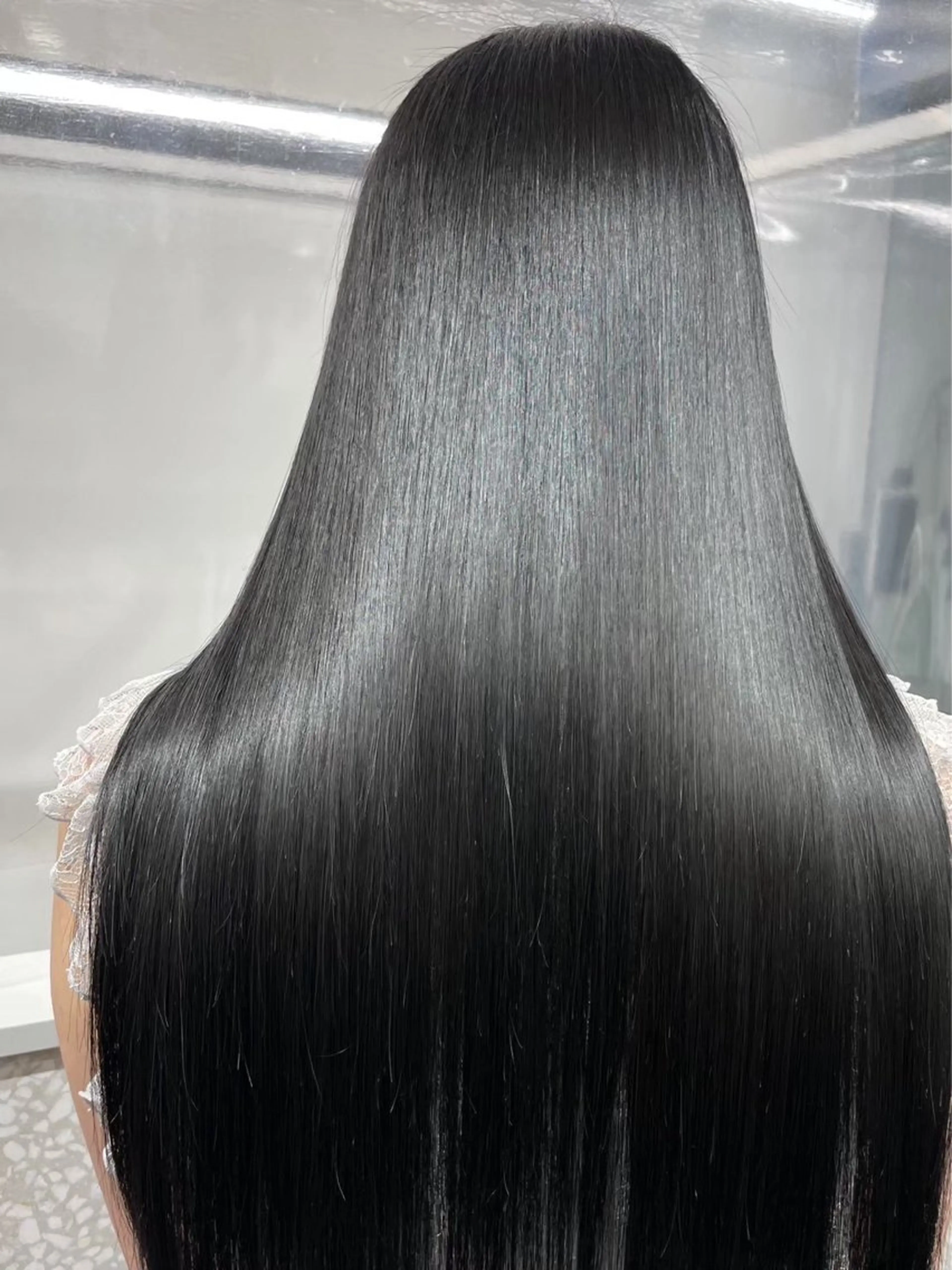 ロング 縮毛矯正 トリートメント りっきー🦋矯正 烏丸/縮毛矯正のヘアスタイル