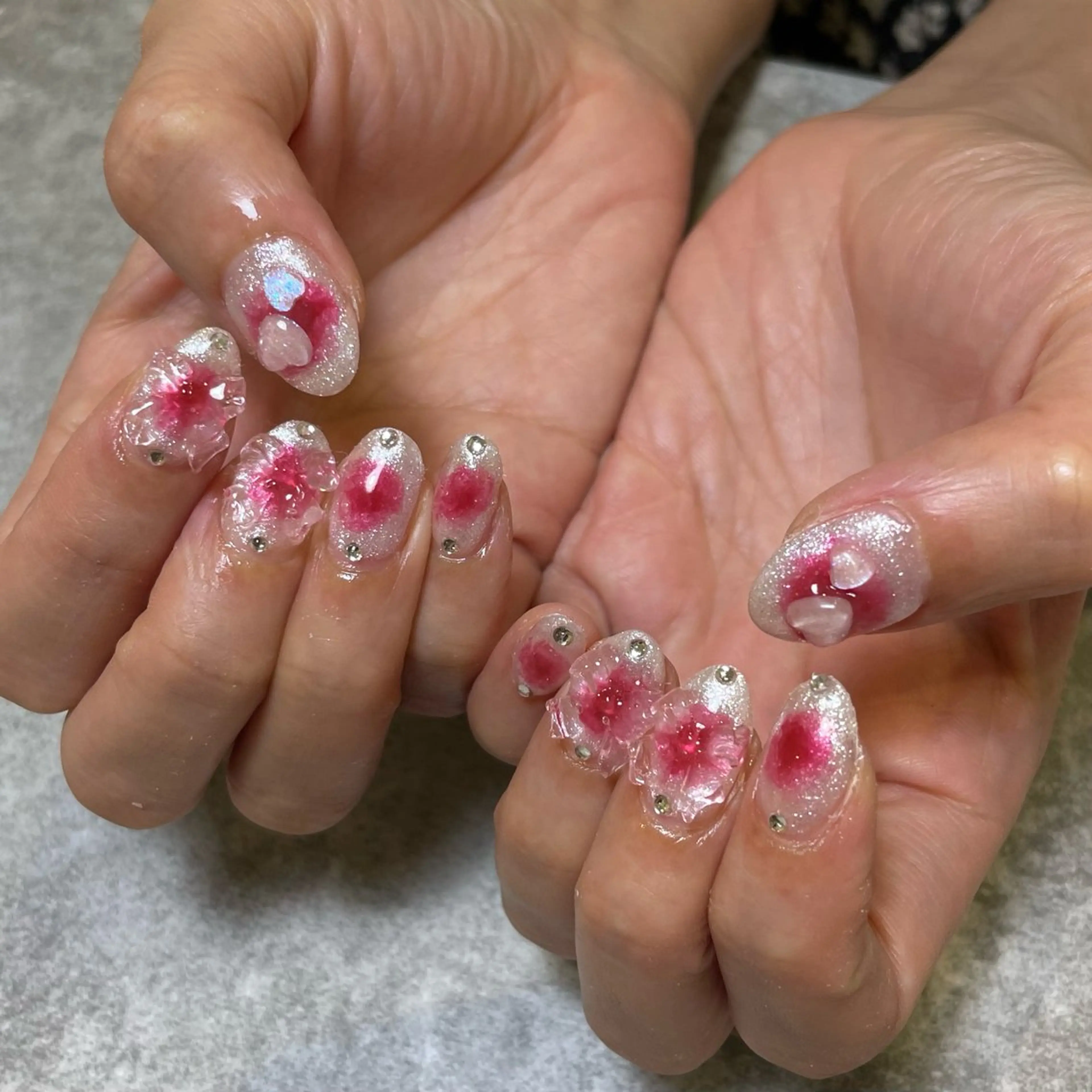ネイル チークネイル Sunny Roa所属・SunnyRoa aguri ୨୧˖*のネイルデザイン