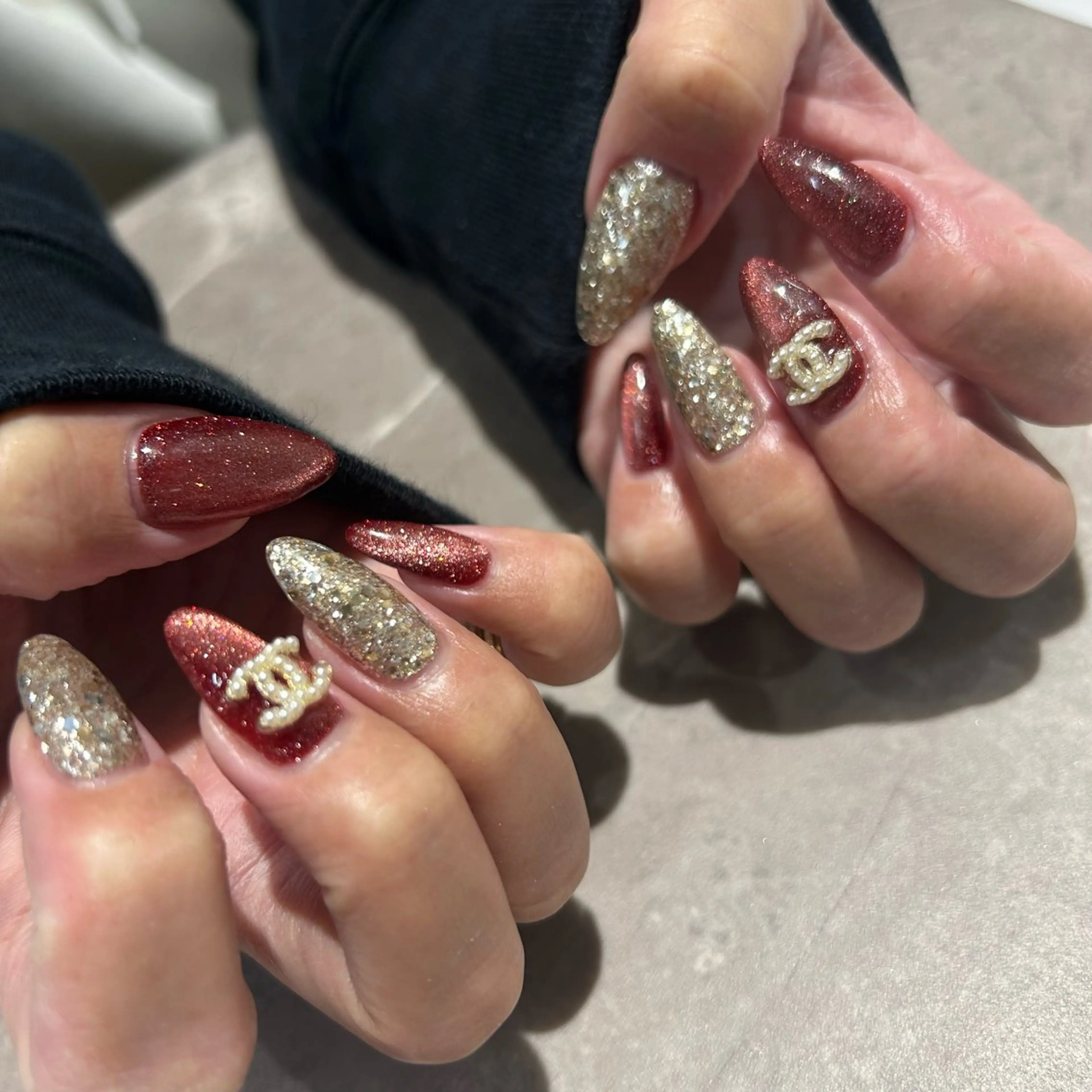 ネイル ラメ(グリッター) ロングネイル Lulea nail所属・Lulea nailのネイルデザイン