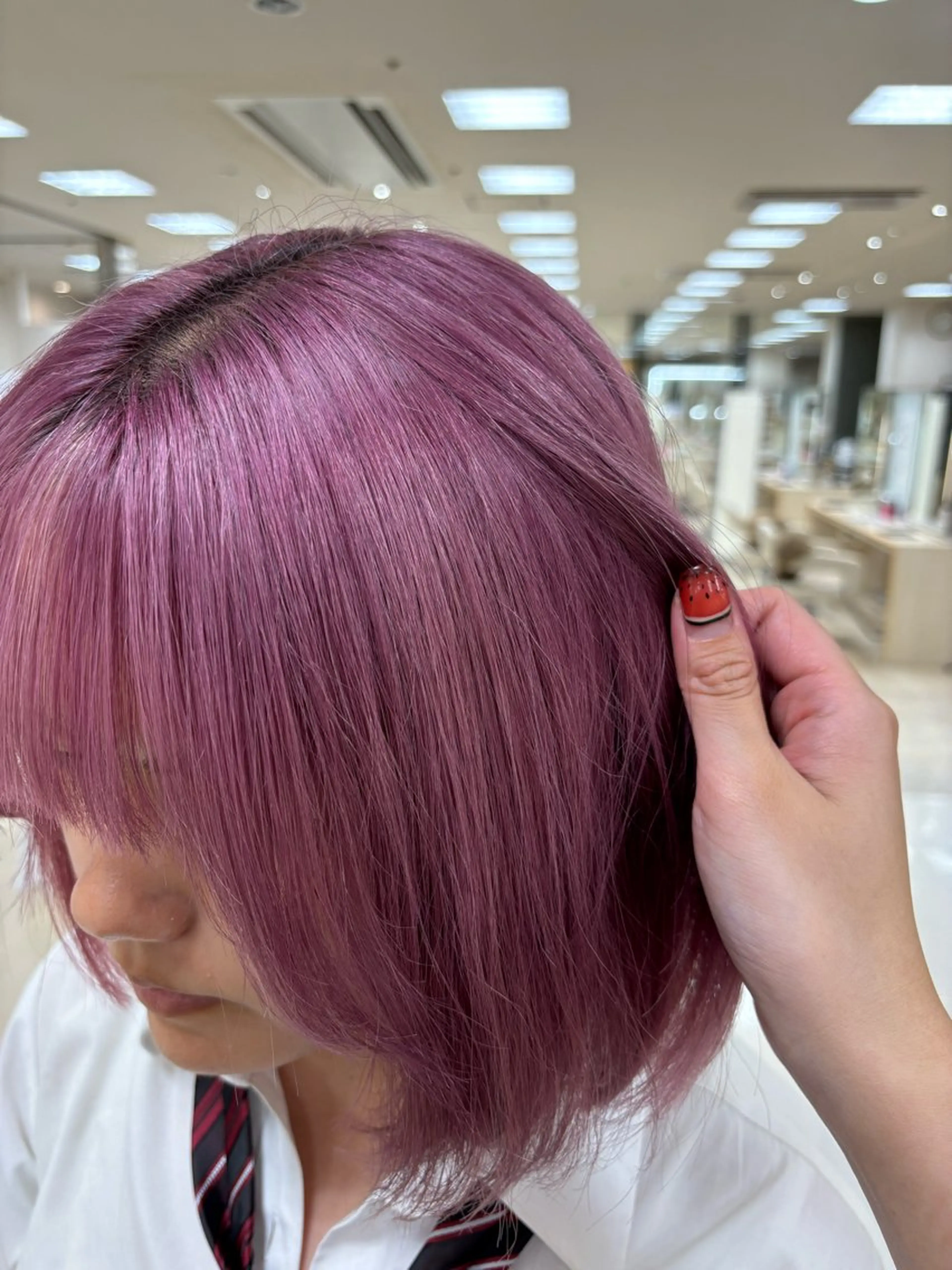 カラー 🎀暖色カラー/透明 感カラー/ひな🎀のヘアスタイル