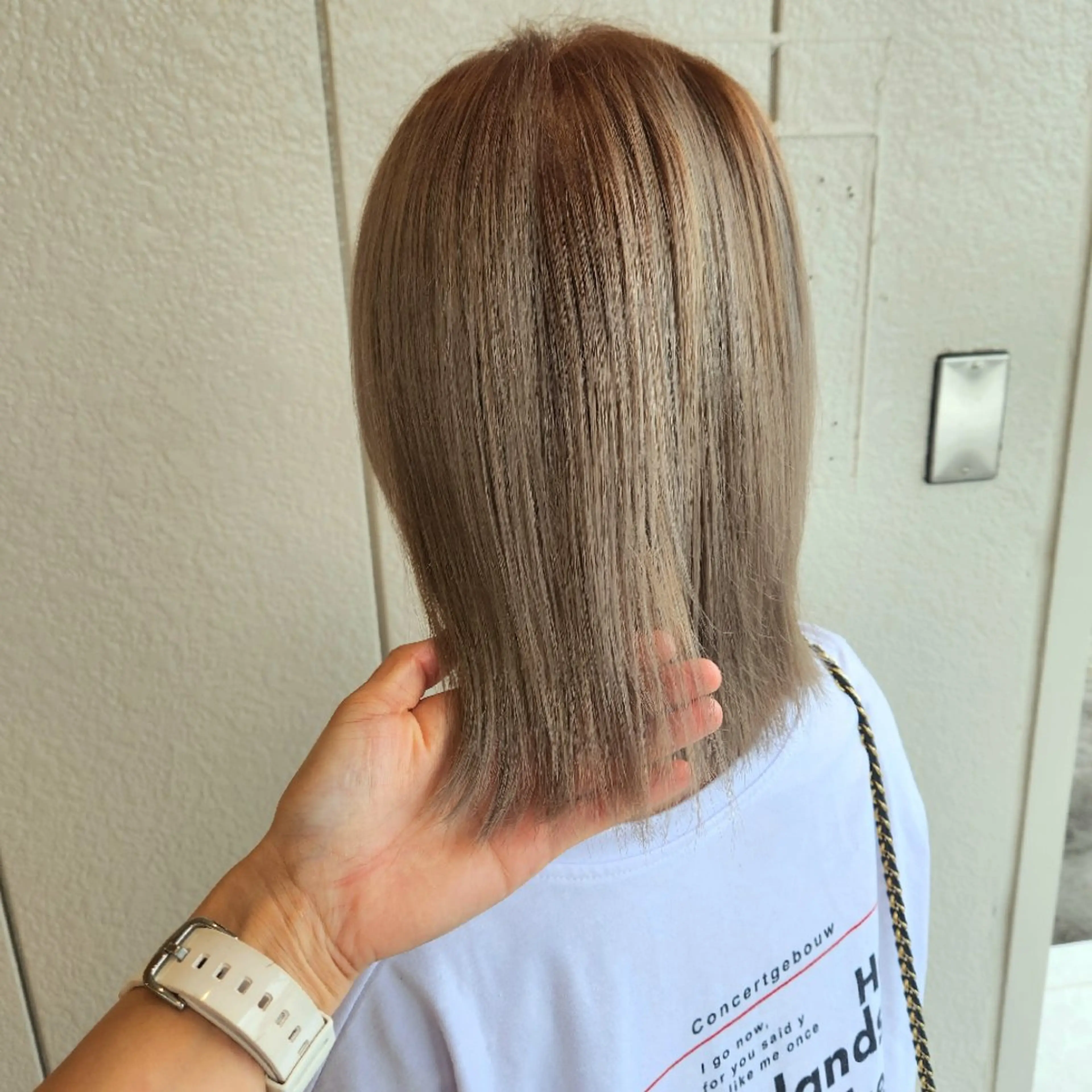 カラー ミディアム ブリーチ 透明感カラー ダブルカラー ブリーチなしカラー O.hair designers所属・シールエクステ🎀 ホシノ🕒ユウカのヘアスタイル