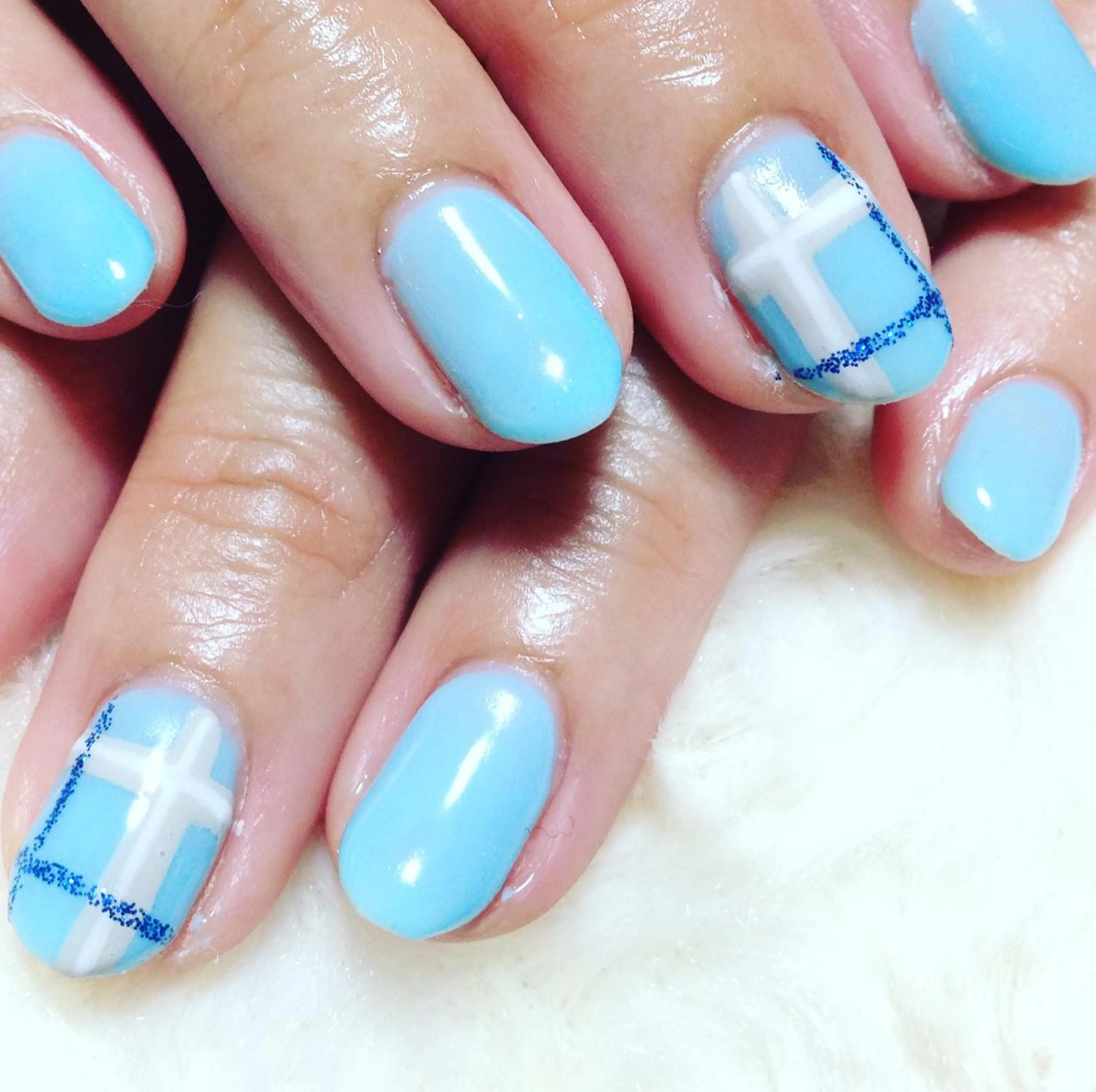 ショート ネイル ハンドネイル リラネイル所属・福田 美代子のネイルデザイン