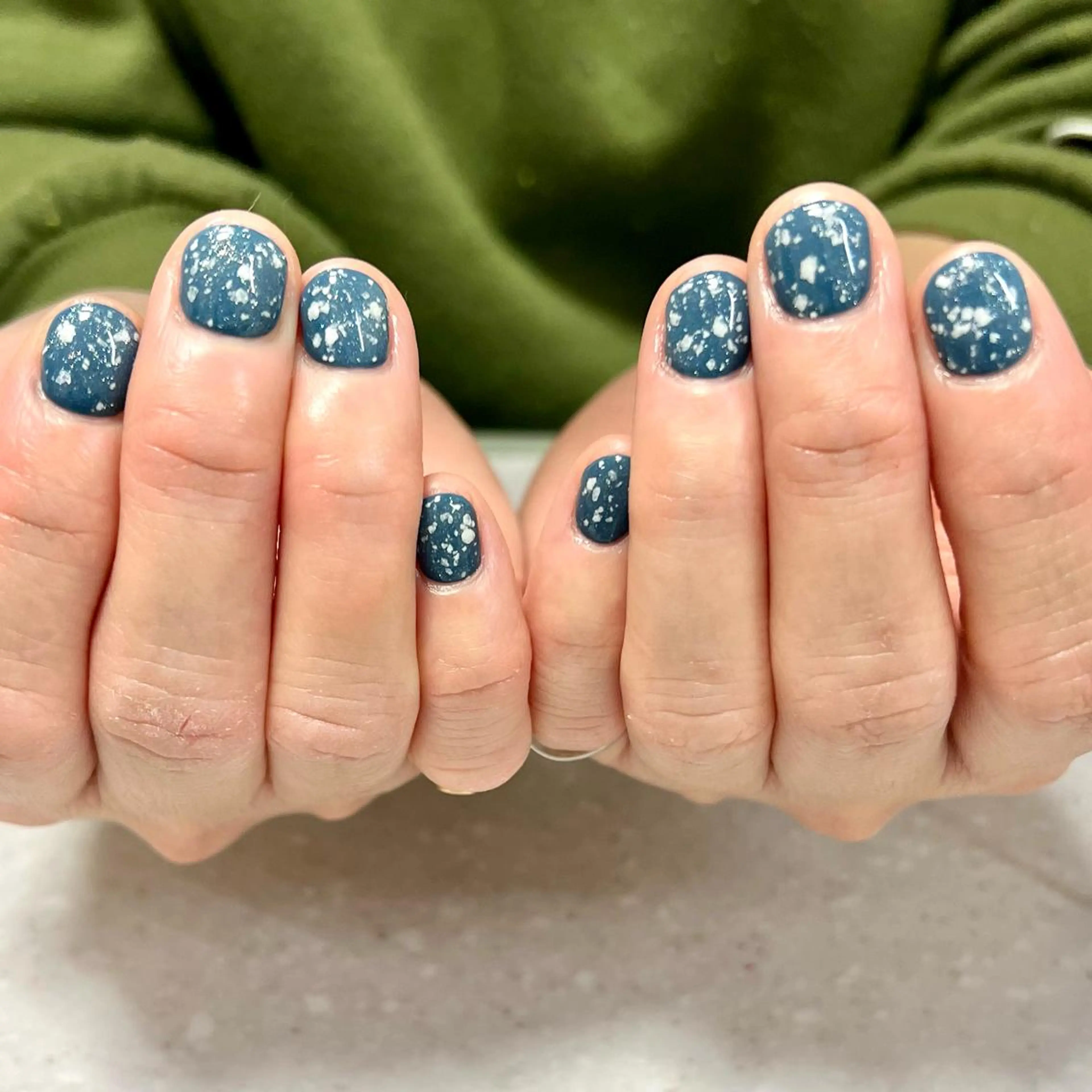 ネイル ラメ(グリッター) ワンカラーネイル 冬ネイル クリスマス ステラ marikominoのネイルデザイン