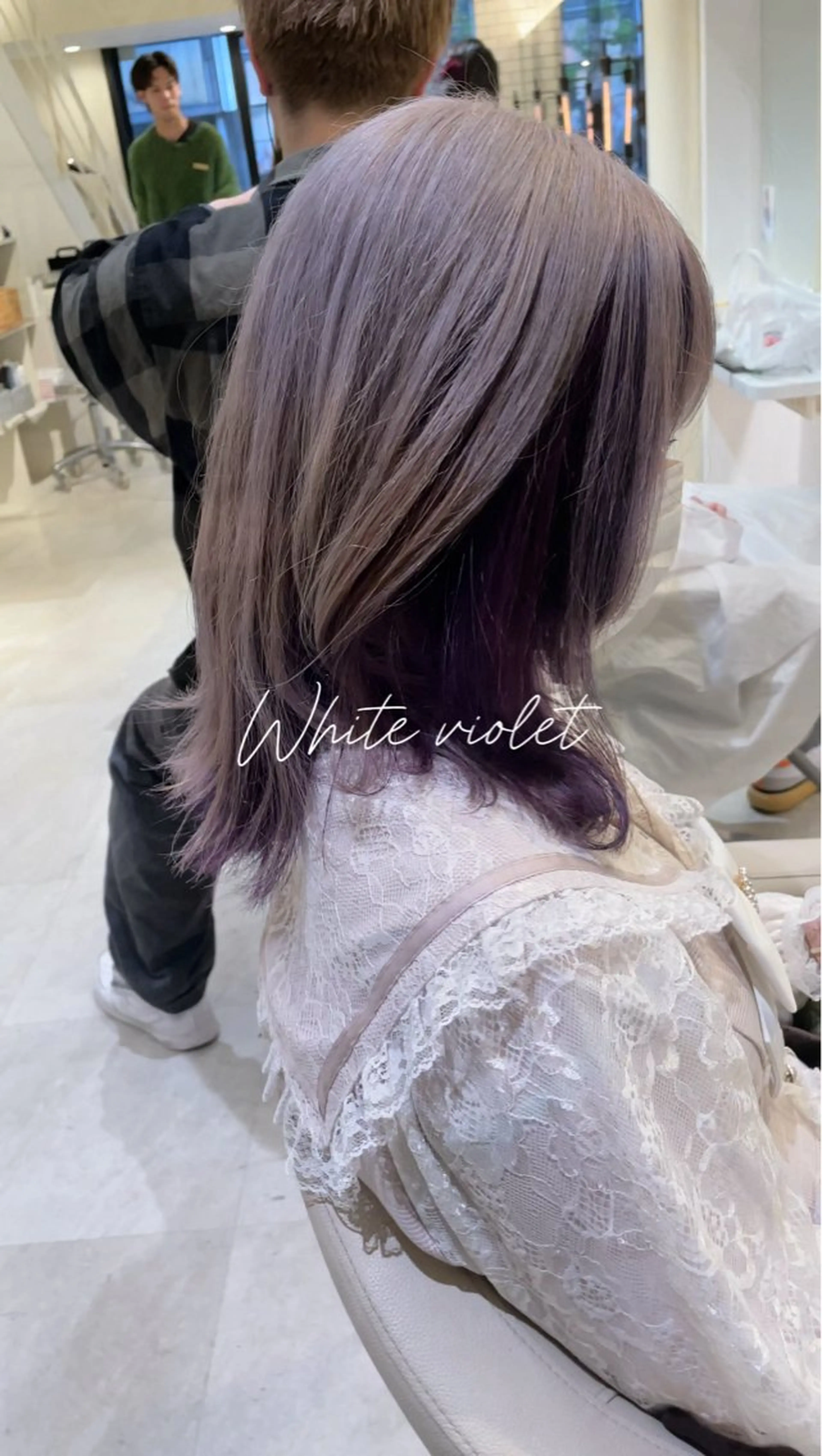 ミディアム カラー ☆ハイトーン口コミ◎ WiLL/京橋のヘアスタイル