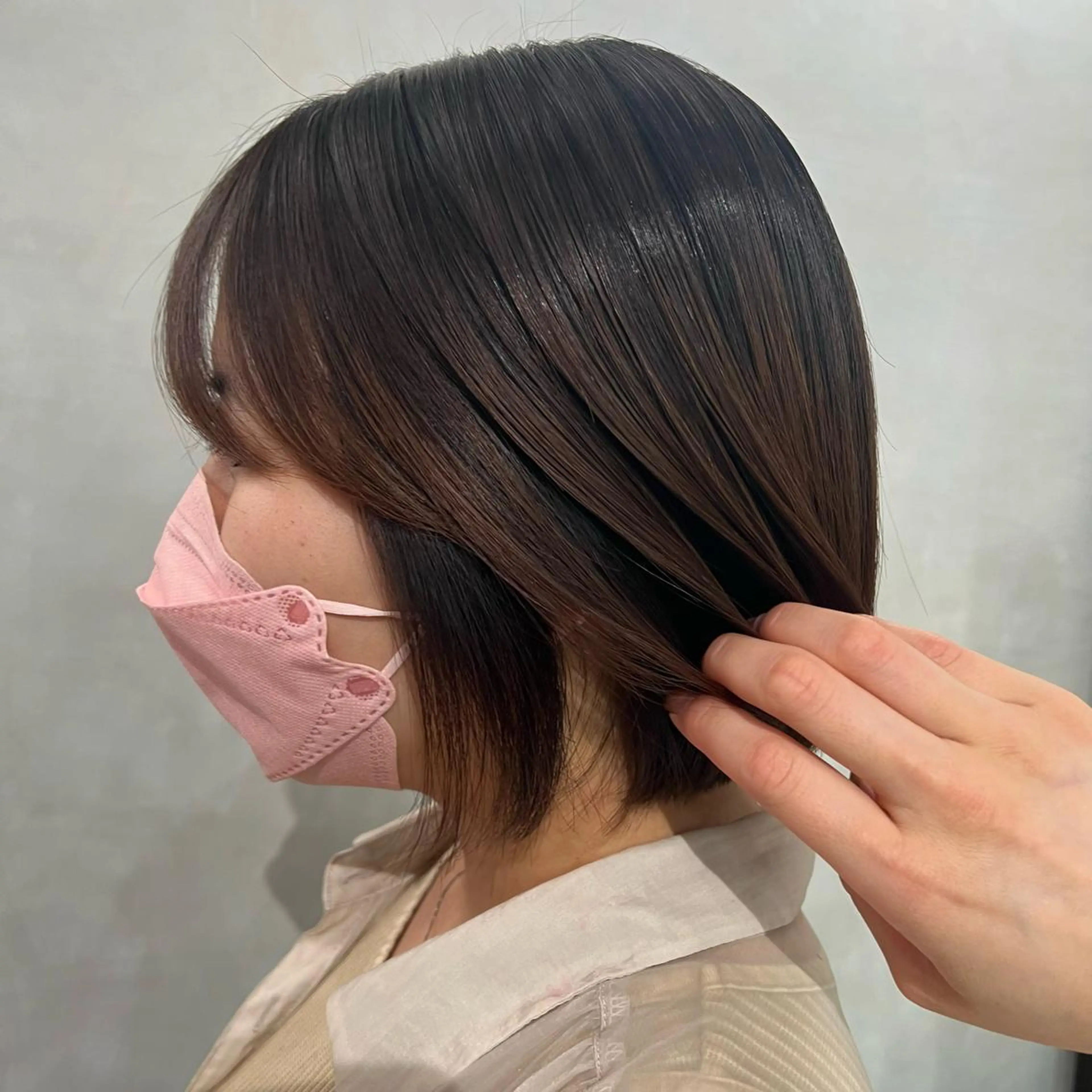 ショート ショートヘア 縮毛矯正 🌹似合わせカラー/ 酸性縮毛🌹野本麗奈のヘアスタイル