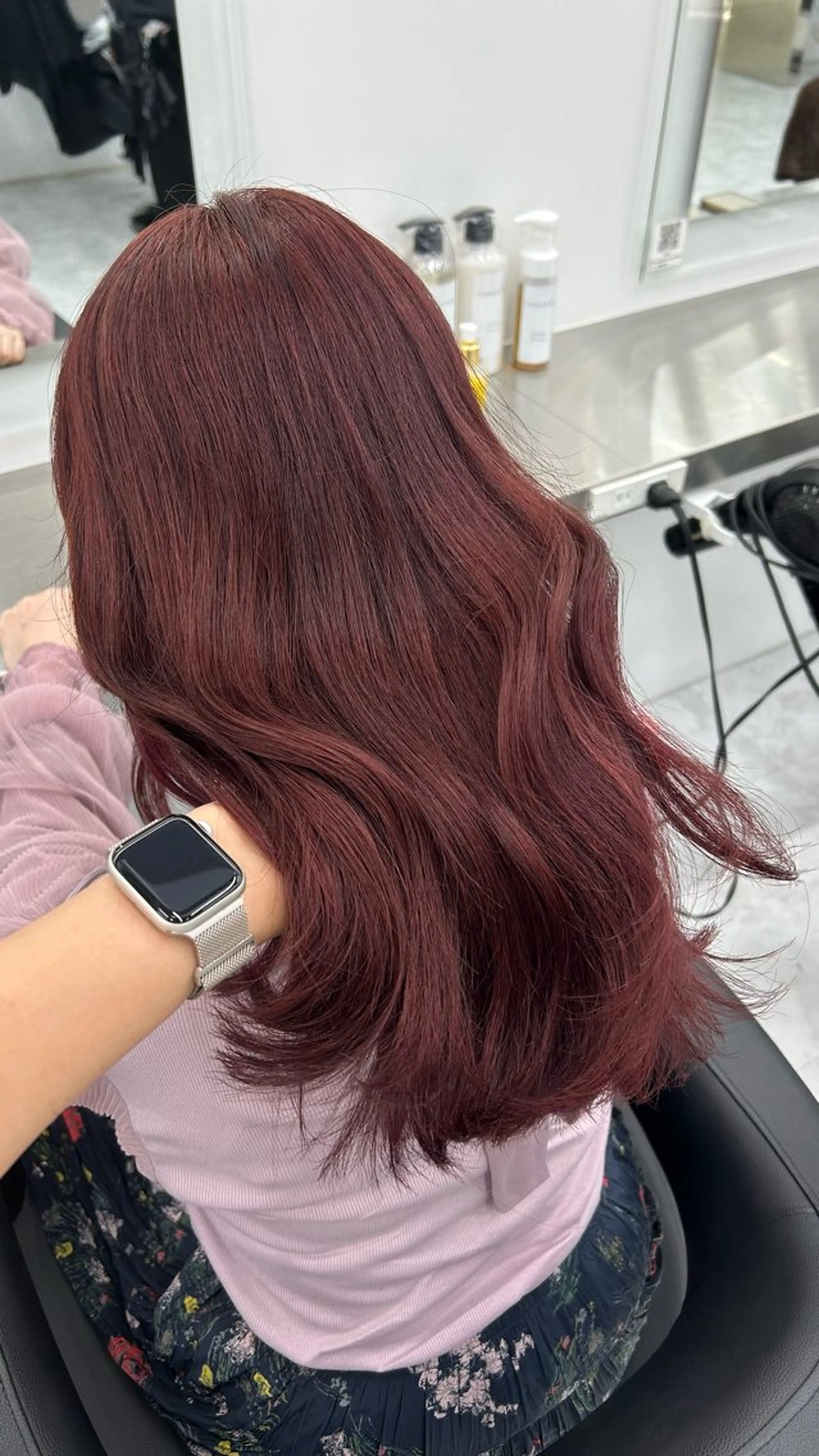 ロング カット ヘアカラー お洒落暖色 🍒AOI🍒のヘアスタイル